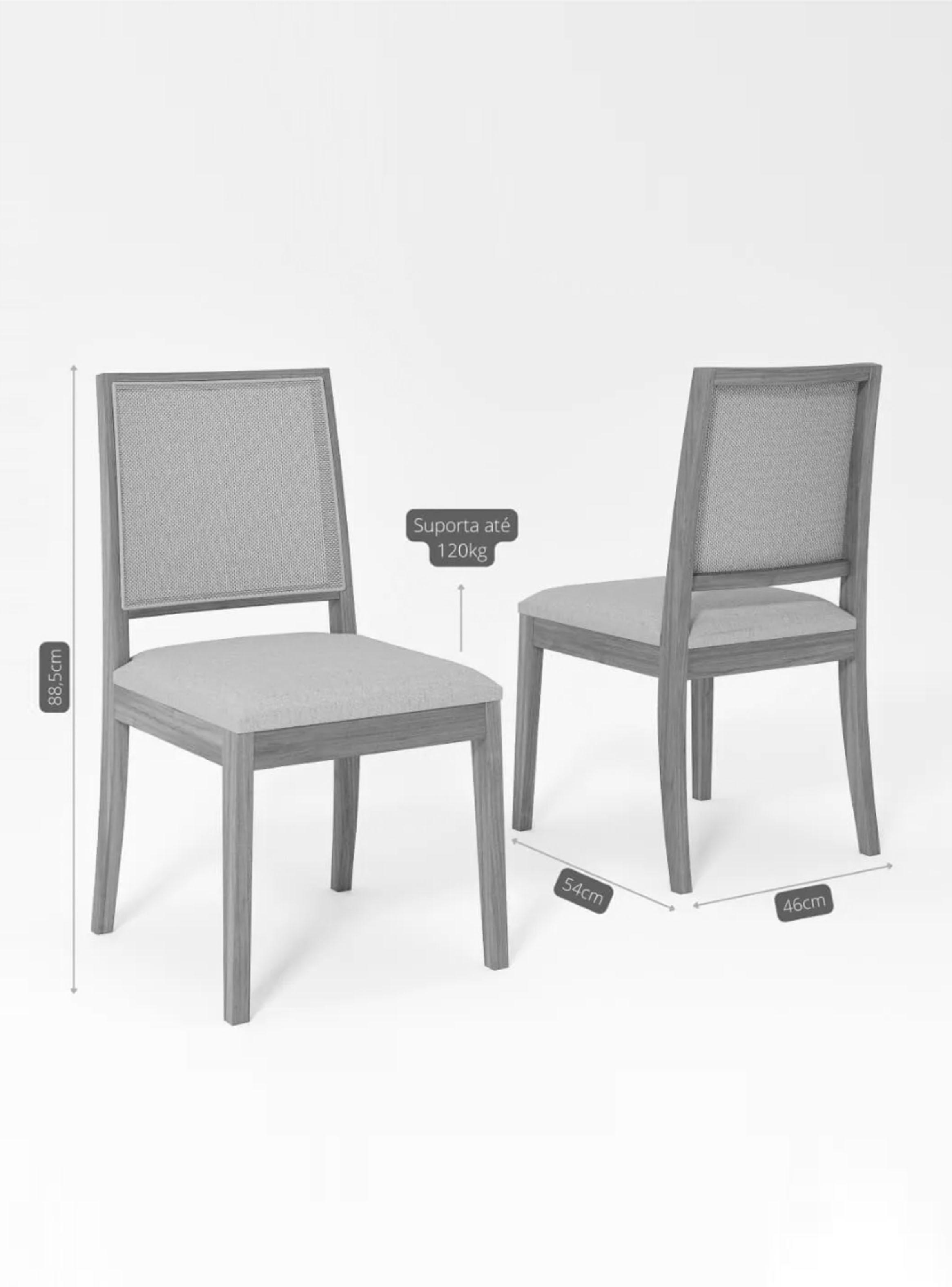 Juego de Comedor Regia Madera  2.2 + 6 Sillas Buriti-2