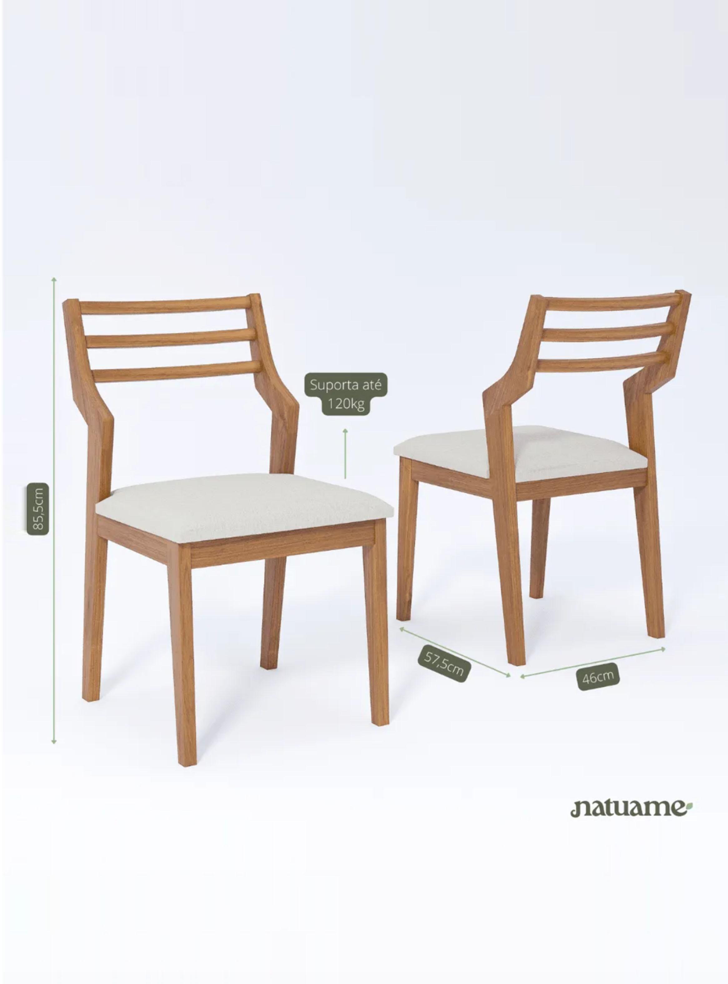 Juego de Comedor Tulipa 2.2 Madera + 6 Sillas Damasco-2