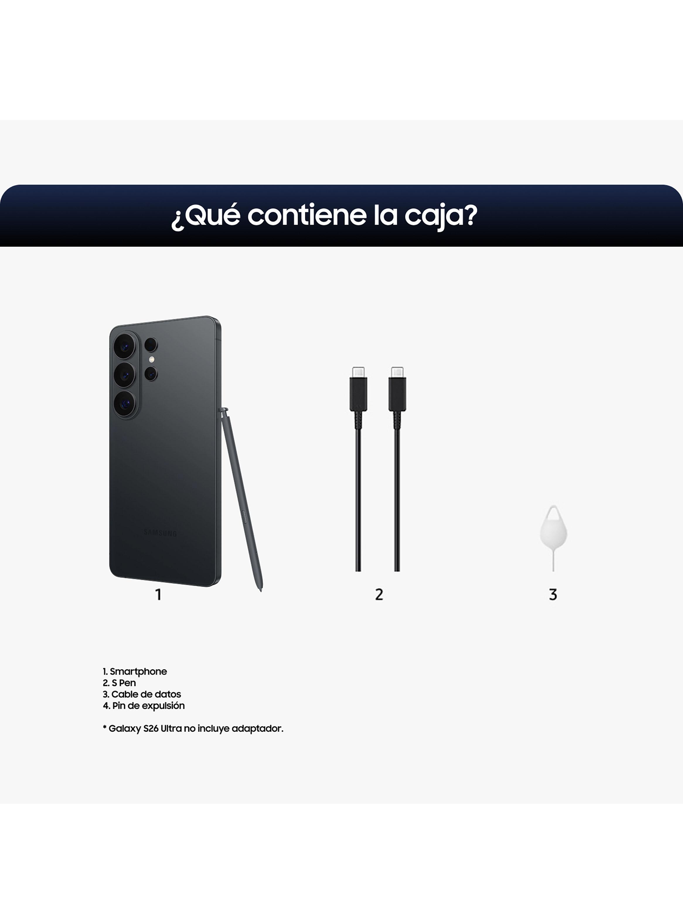 Smartphone Galaxy S26 Ultra 5G 512GB 6.9'' Negro Liberado-4