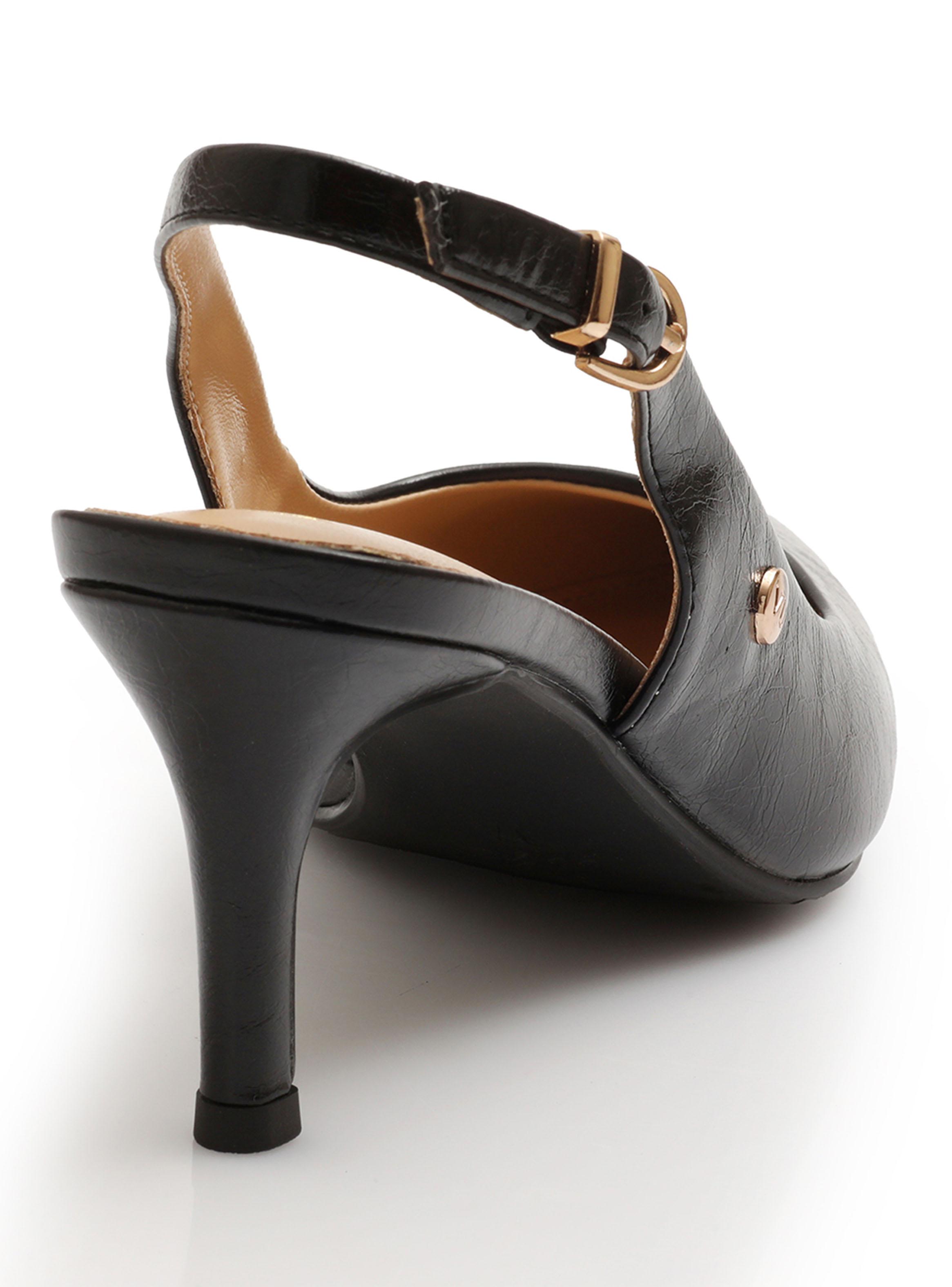 Zapato Formal Talón Abierto y Taco Aguja Mujer-3