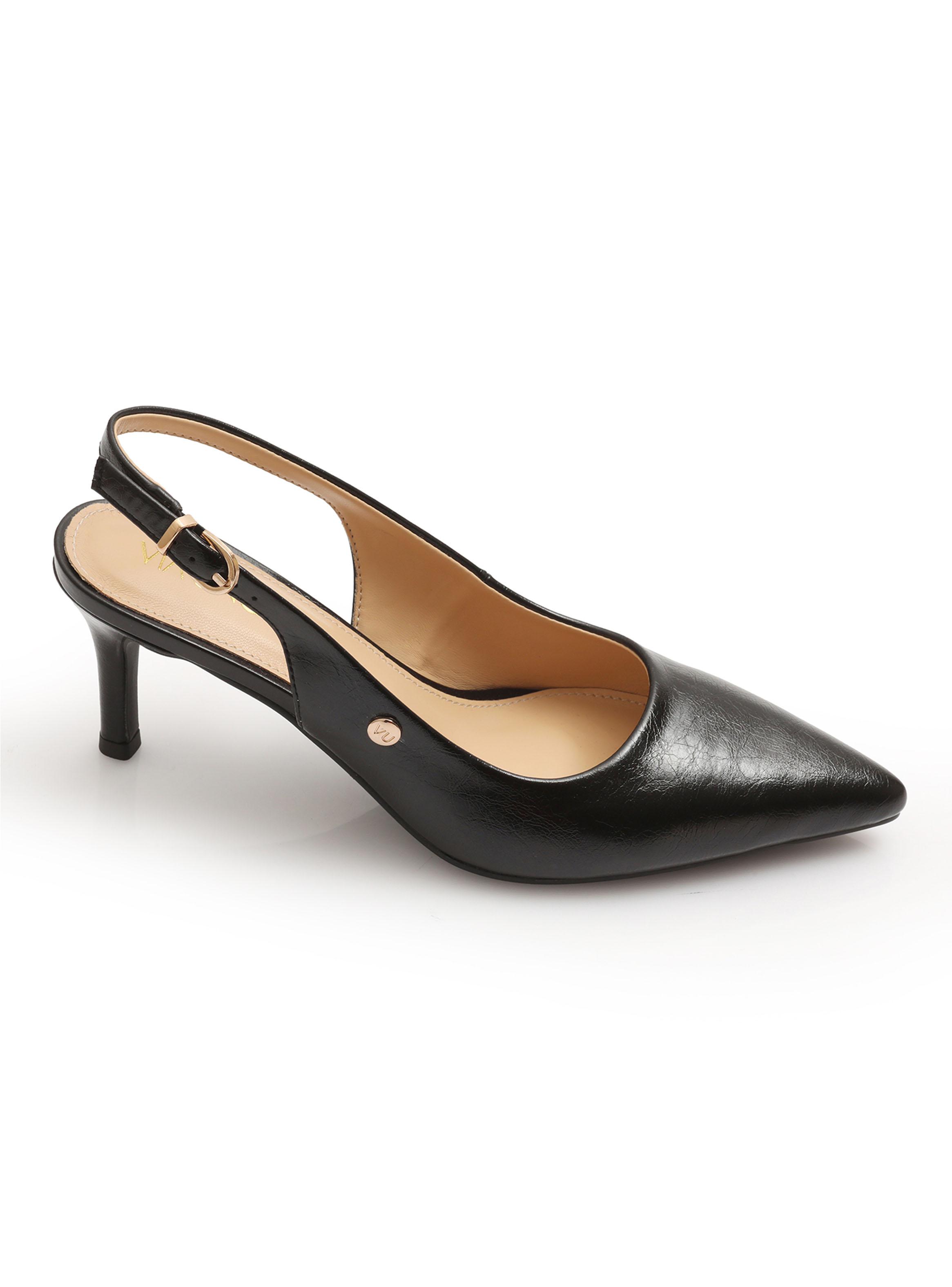 Zapato Formal Talón Abierto y Taco Aguja Mujer-1