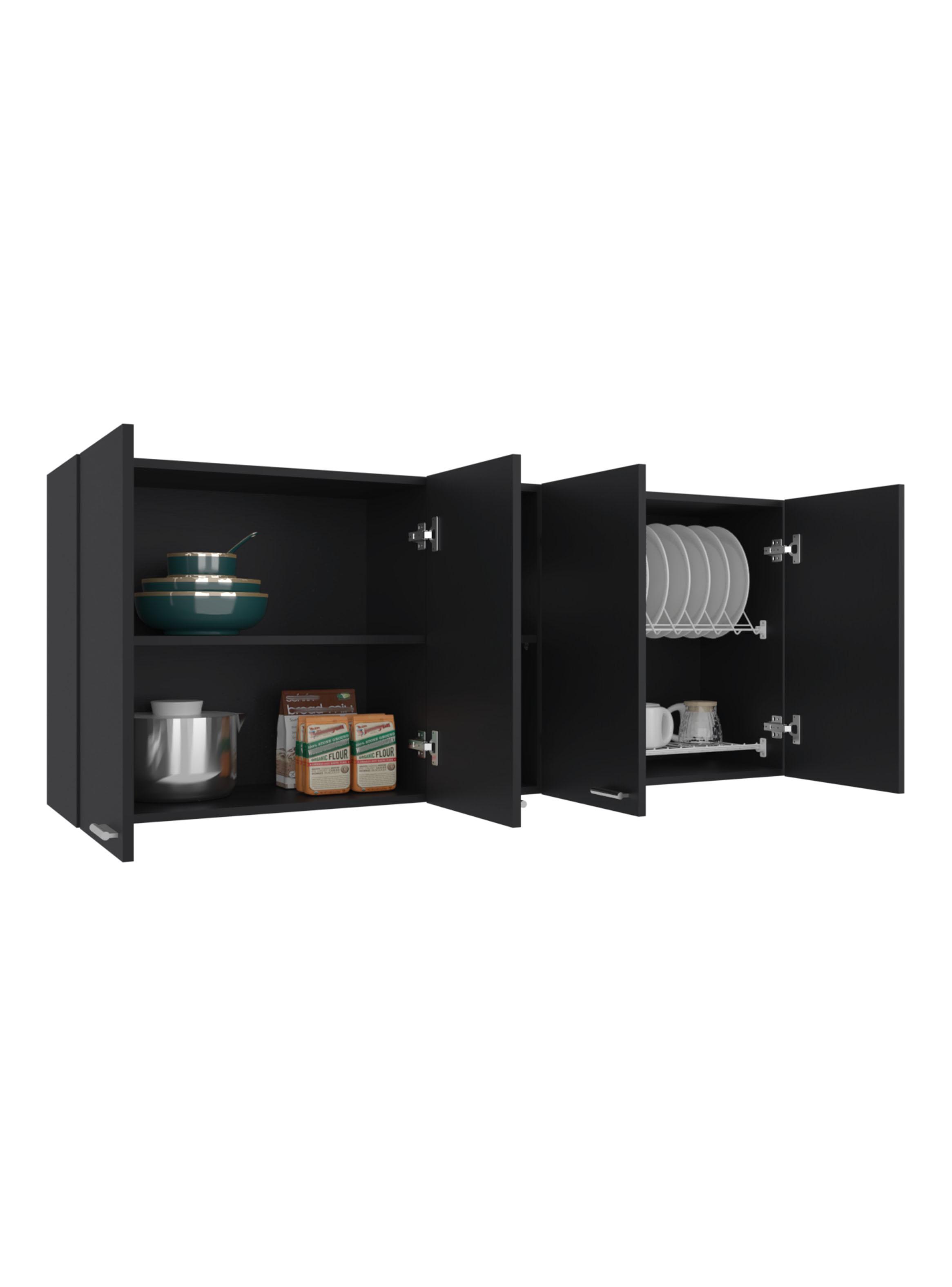 Mueble Superior de Cocina Portofino 60x150x31.5 cm Wengue-2