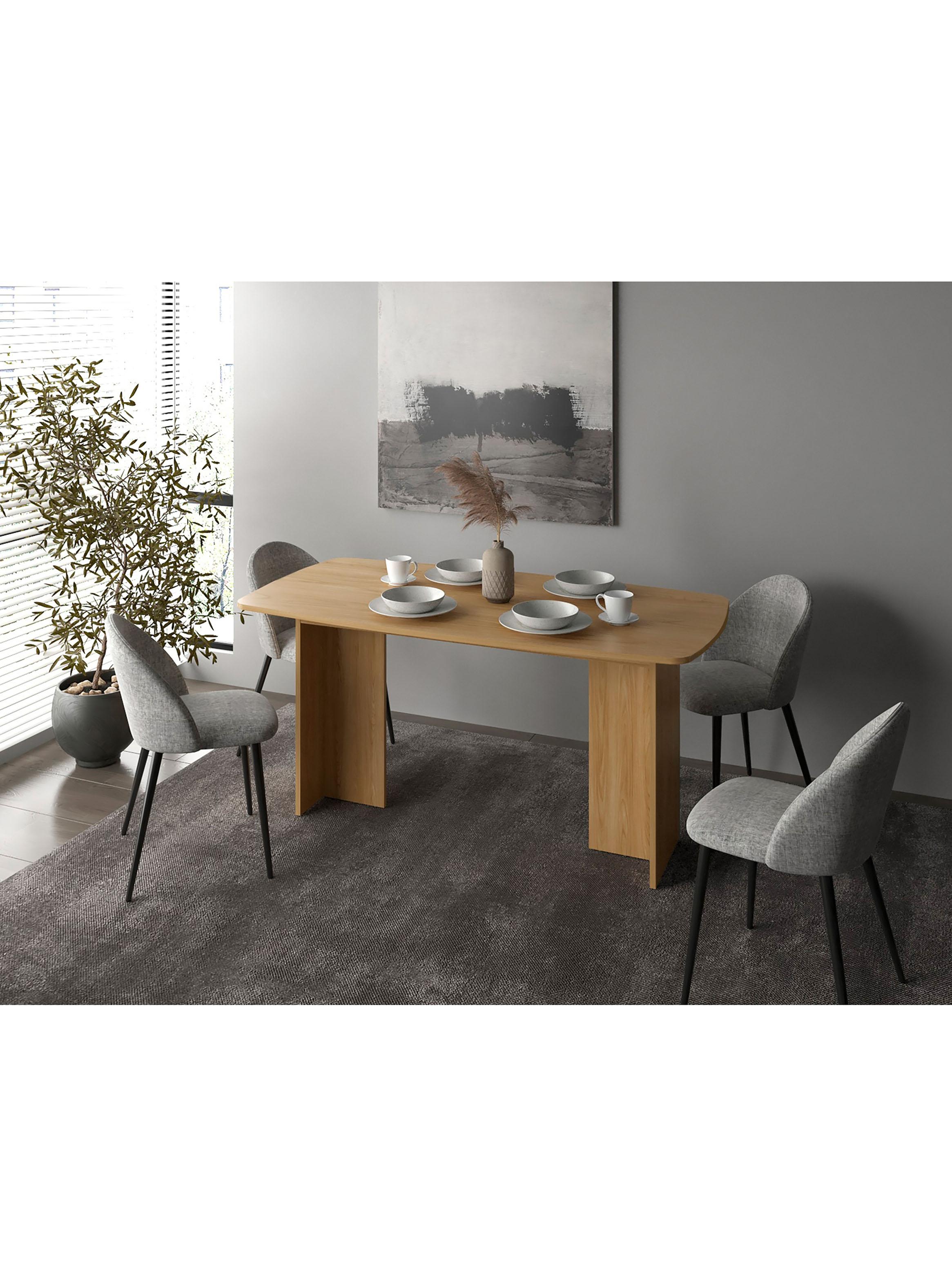 Mesa de Comedor Bangkok 75.6x156x79 cm Fresno-3