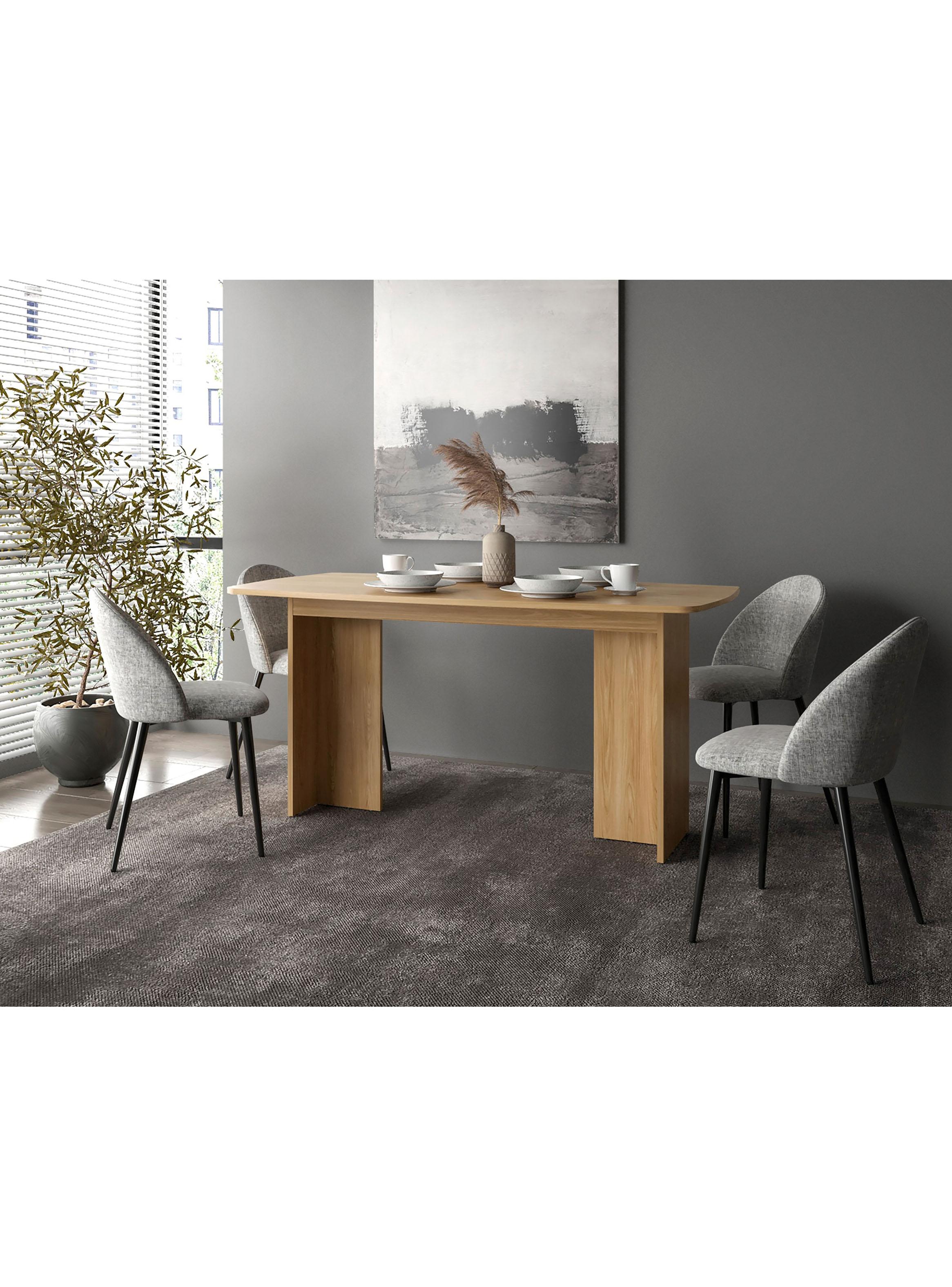 Mesa de Comedor Bangkok 75.6x156x79 cm Fresno-4