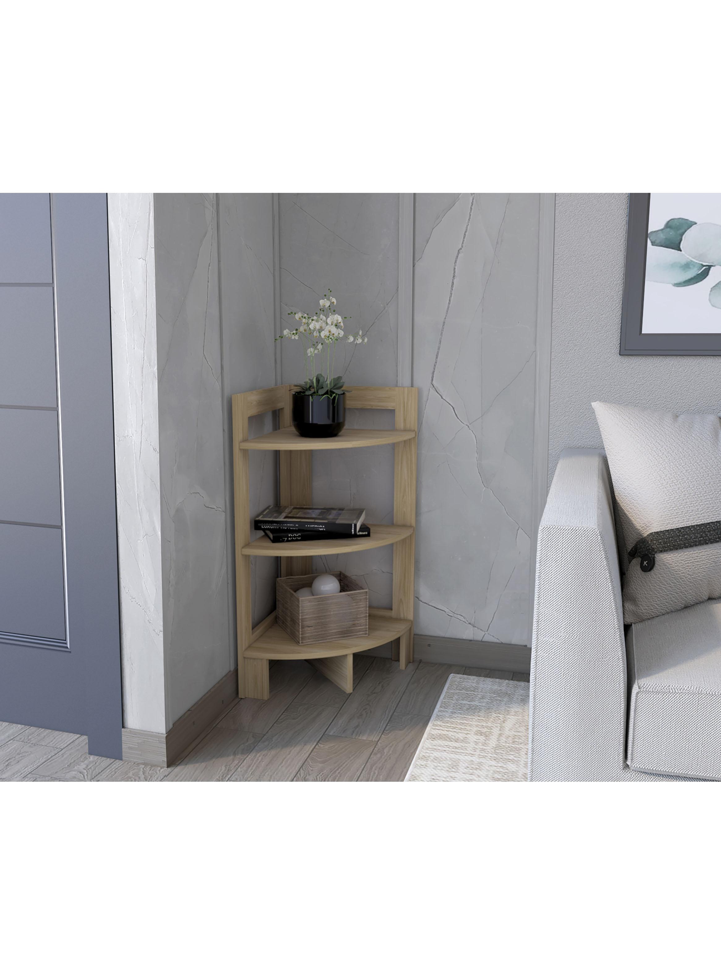 Mesa Esquinera Riga 80.6x38.8x38.8 cm Fresno Europeo-4