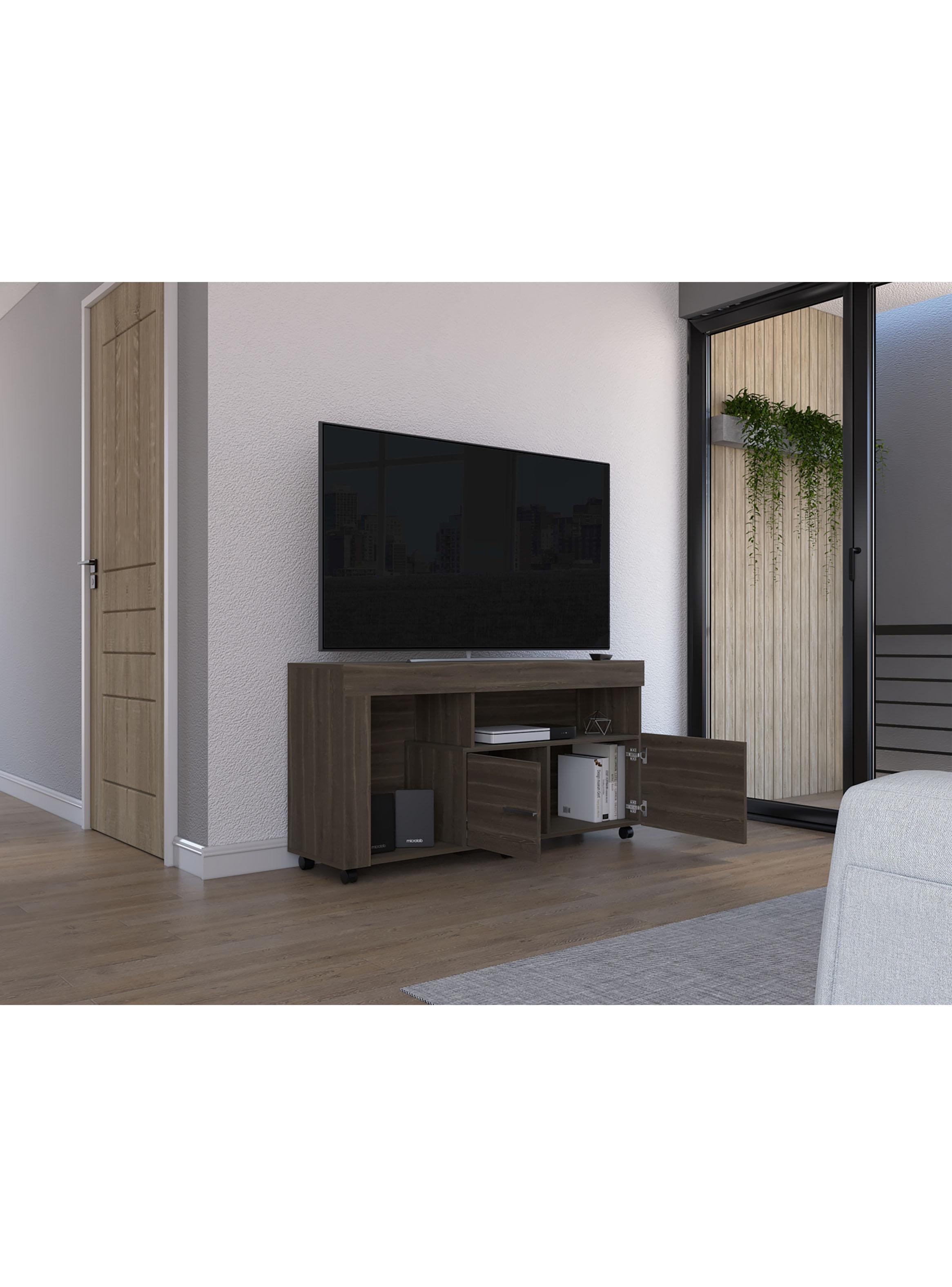 Rack TV 60'' 2 Puertas Tolon 70.0x136.2x37.8 cm Milan-4