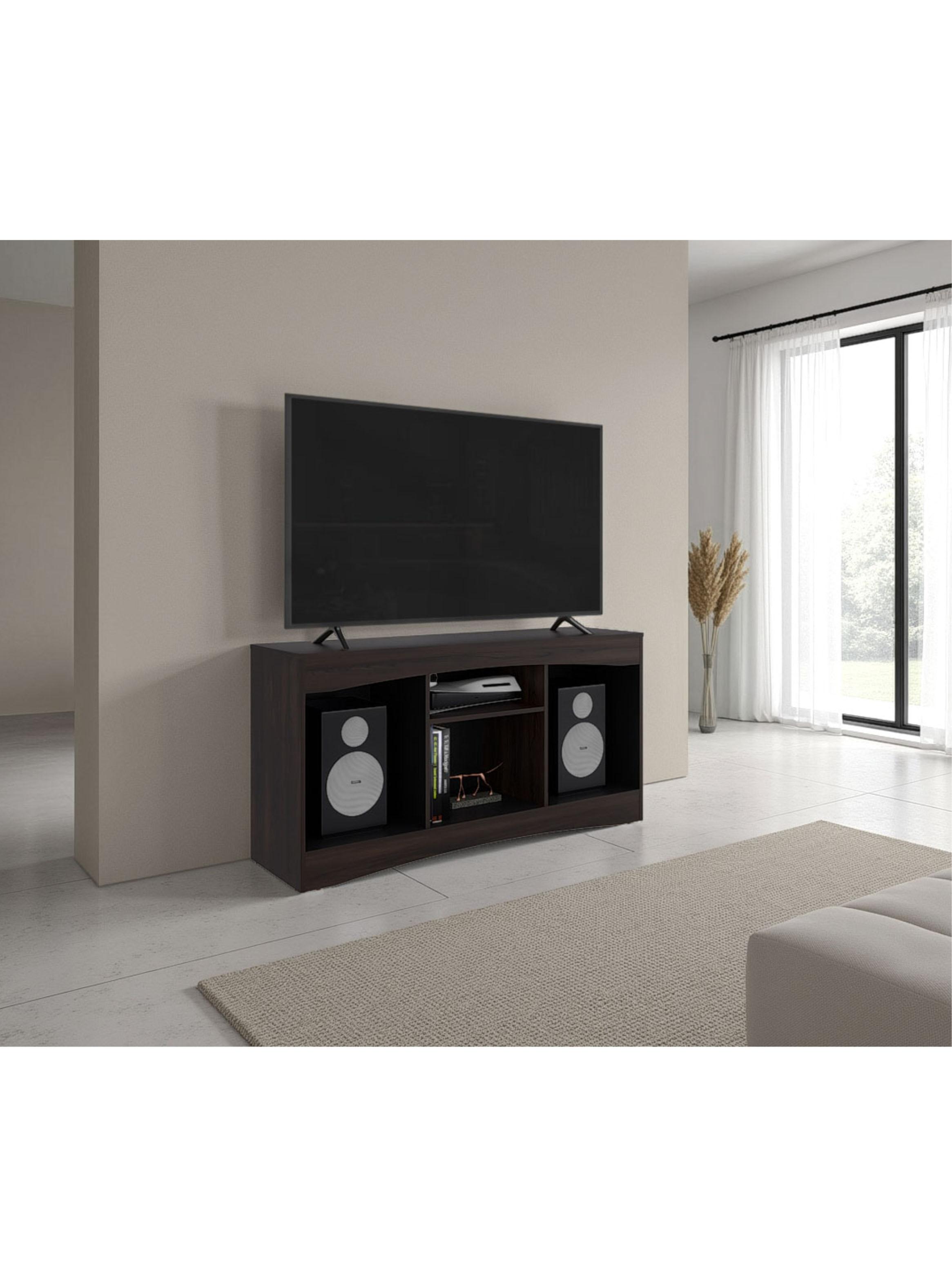 Rack TV 55'' Fiorenzi 70x139.2x37.7 cm Nogal y Wengue-4
