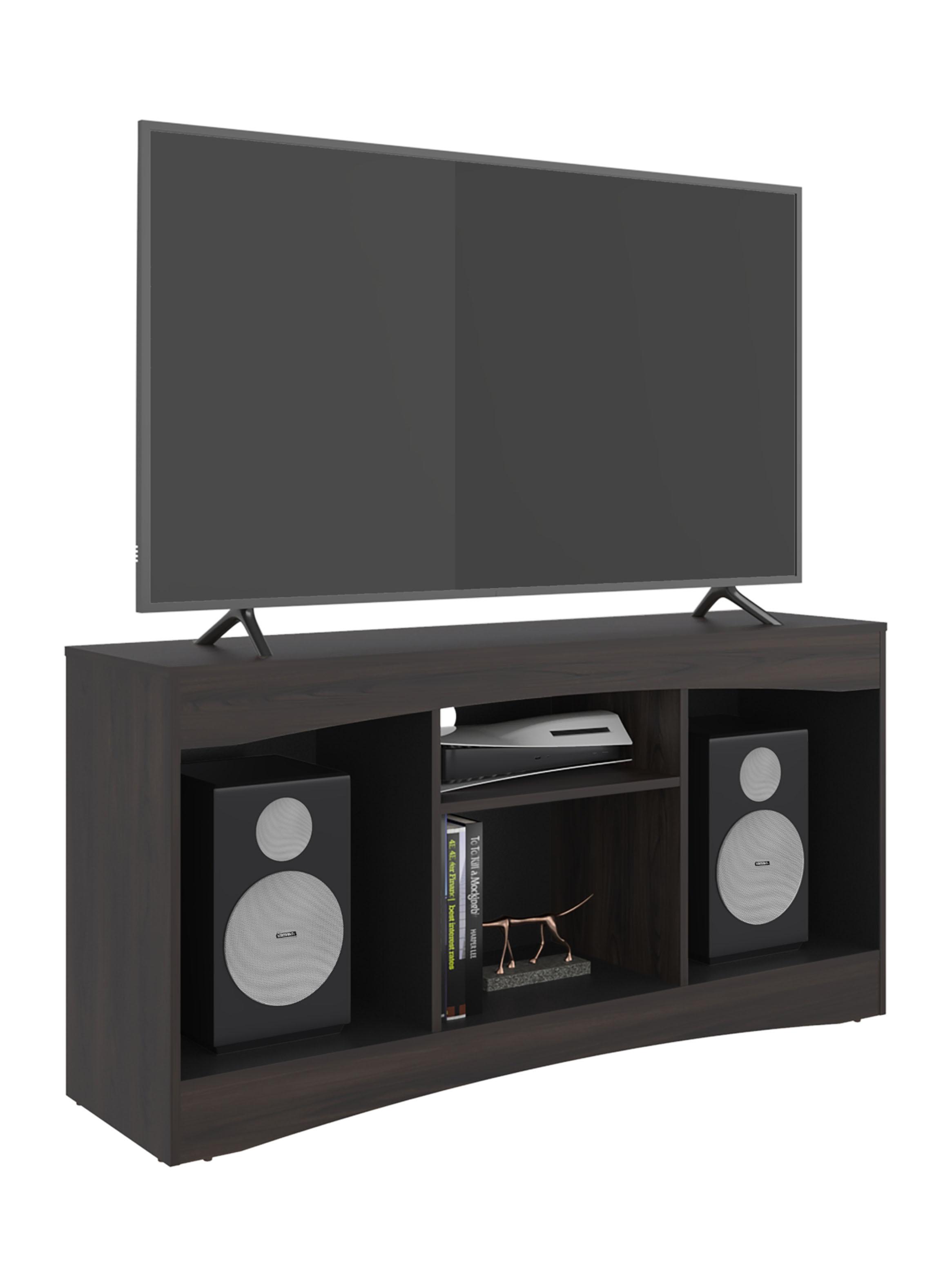 Rack TV 55'' Fiorenzi 70x139.2x37.7 cm Nogal y Wengue-3