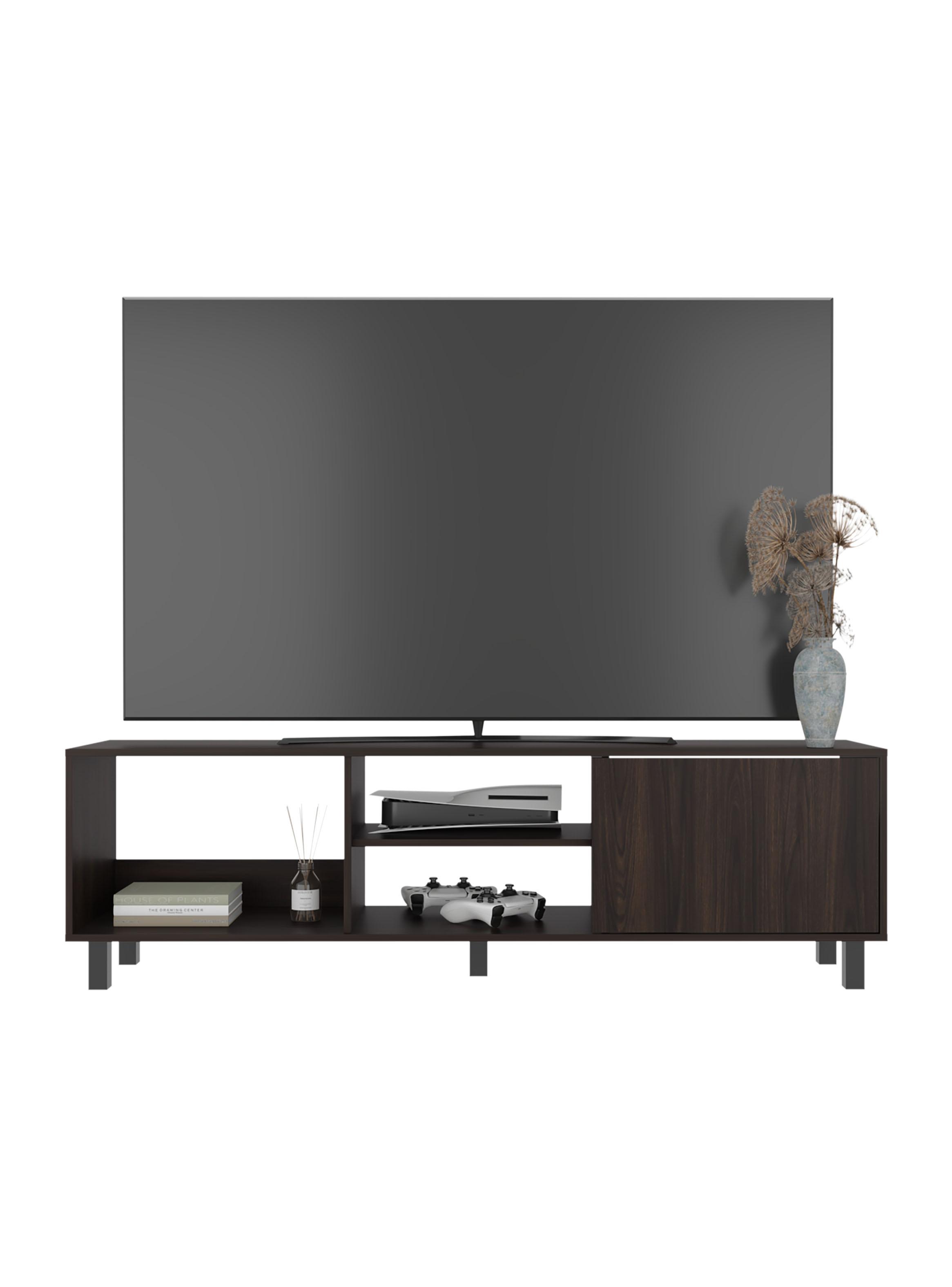 Rack Tv65'' 1 Puerta Tunez Plus 47.5x160x35 cm Nogal-2