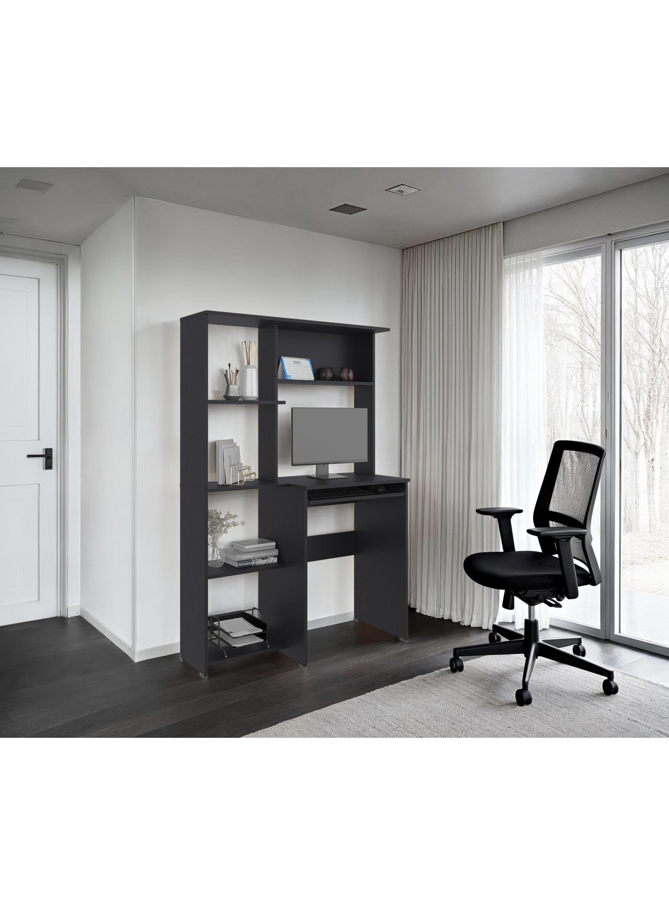 Escritorio Biblioteca Alden Eco 150x100x40 cm Wengue-3