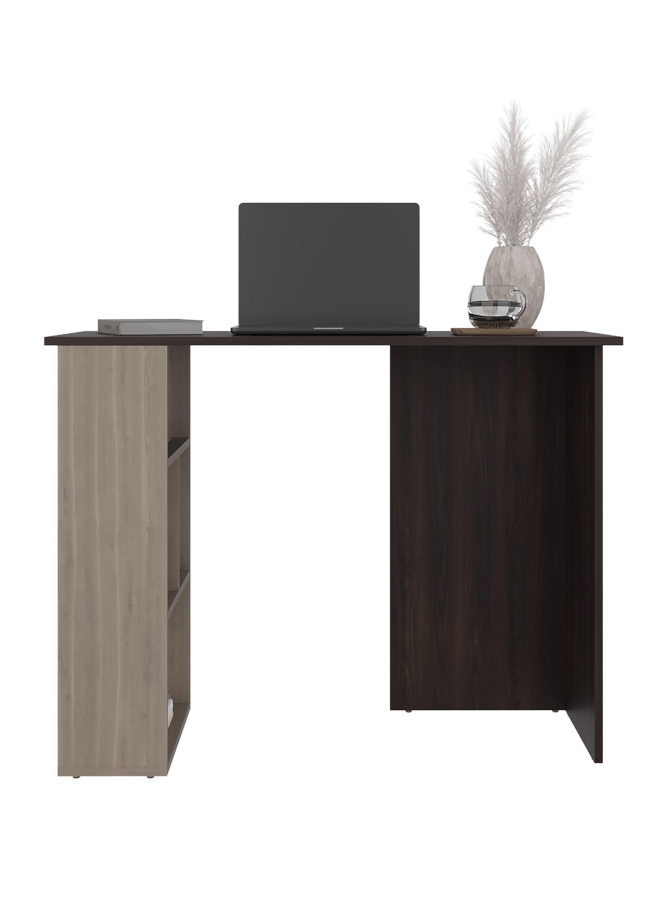 Escritorio Biblioteca Lateral Avis 75x100x45 Nogal y Bardolino-2