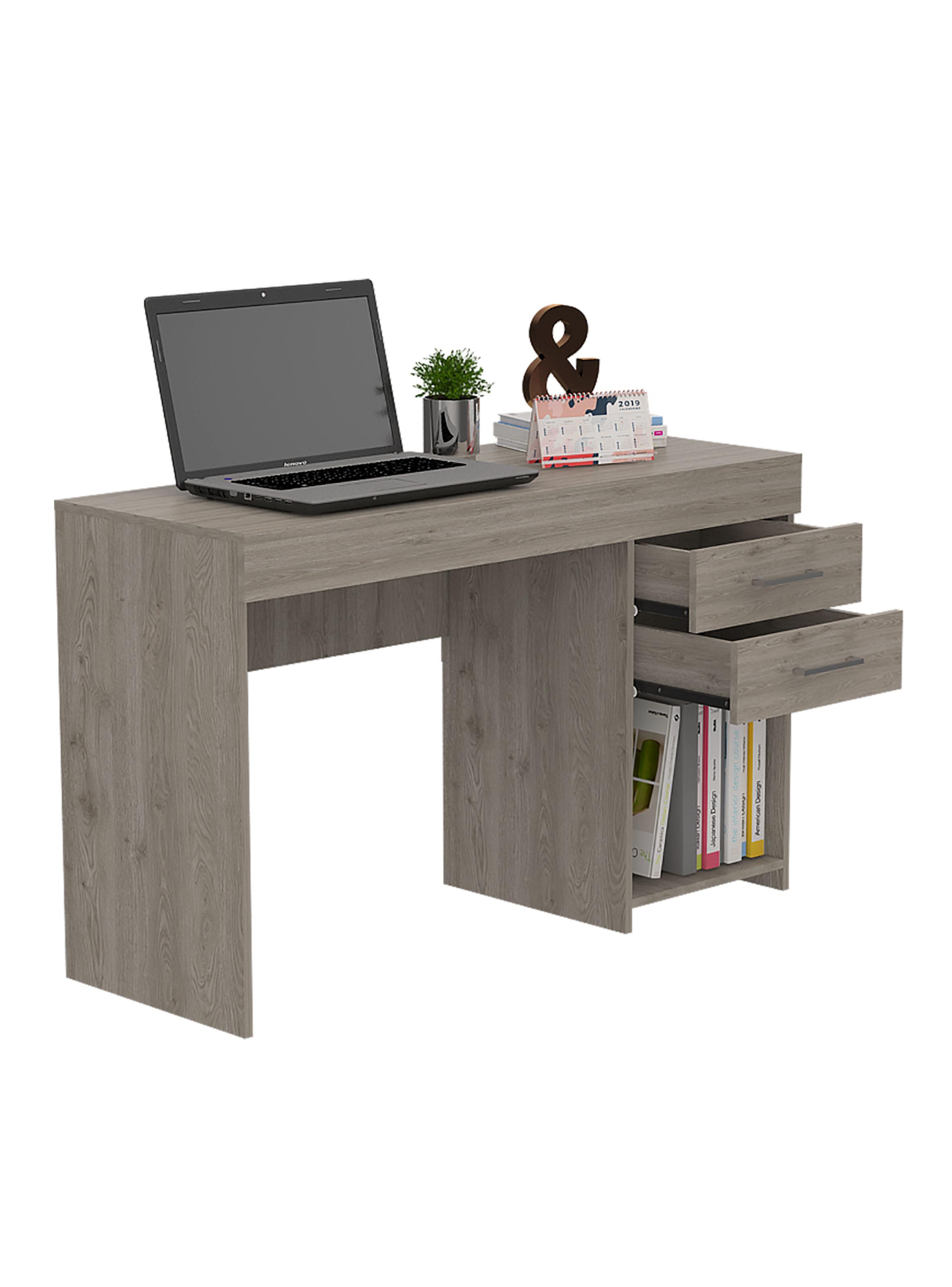 Escritorio Recto 2 Cajones Ibare 75x120x45.4 cm Milan-2