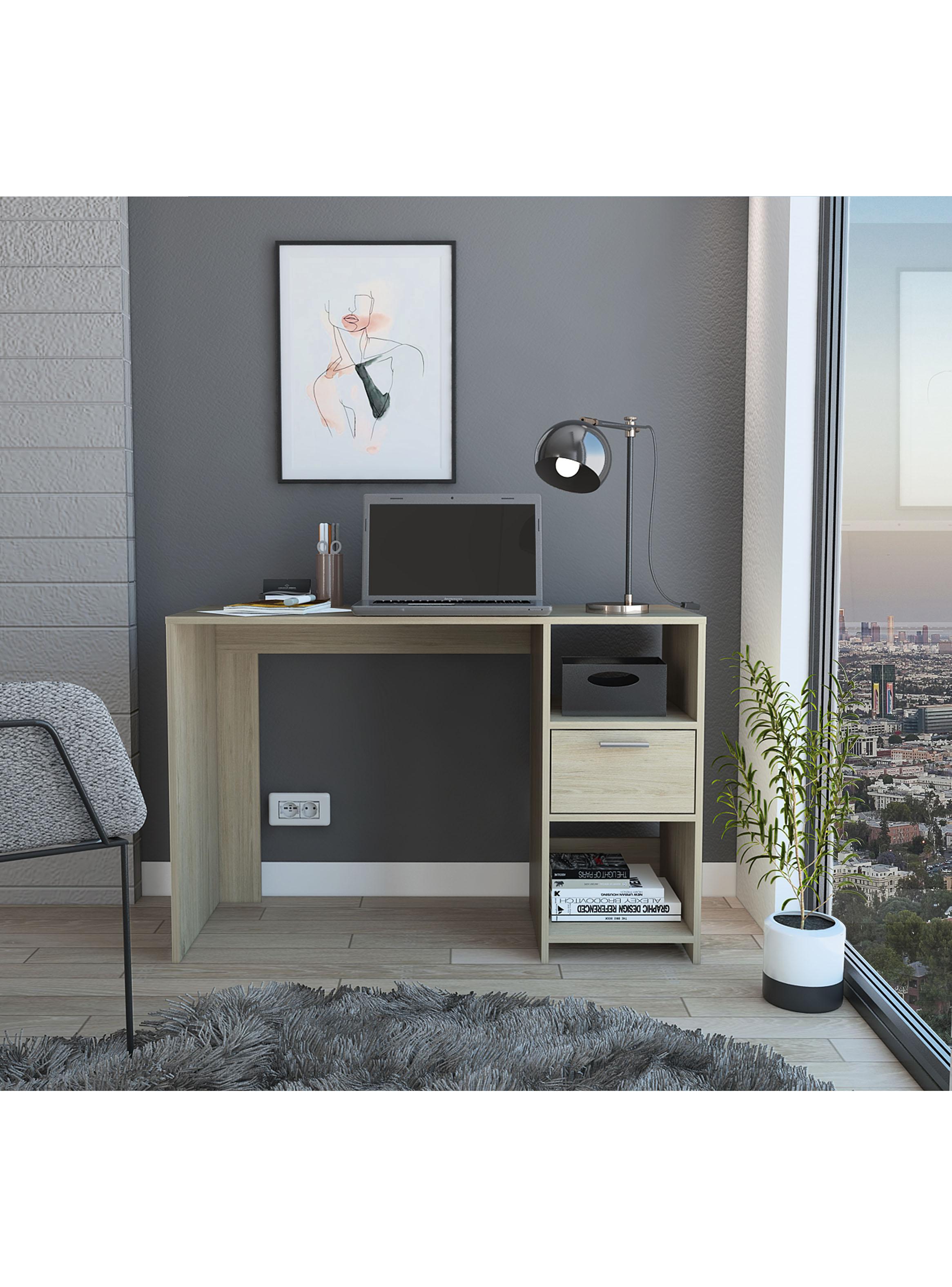 Escritorio Recto 1 Cajón Omma 73x110x43.3 cm Rovere-4