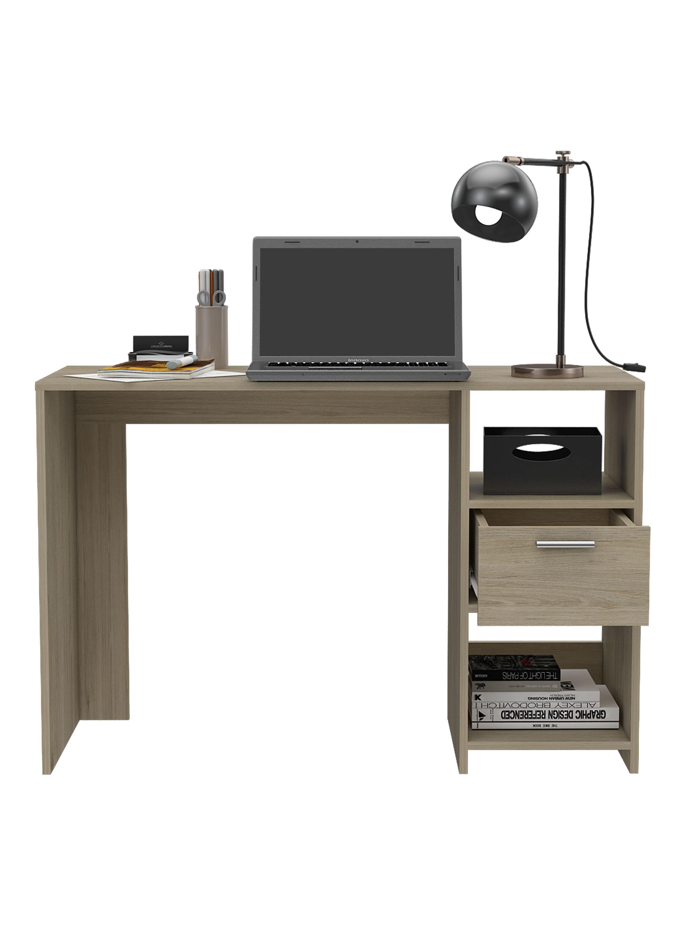 Escritorio Recto 1 Cajón Omma 73x110x43.3 cm Rovere-2