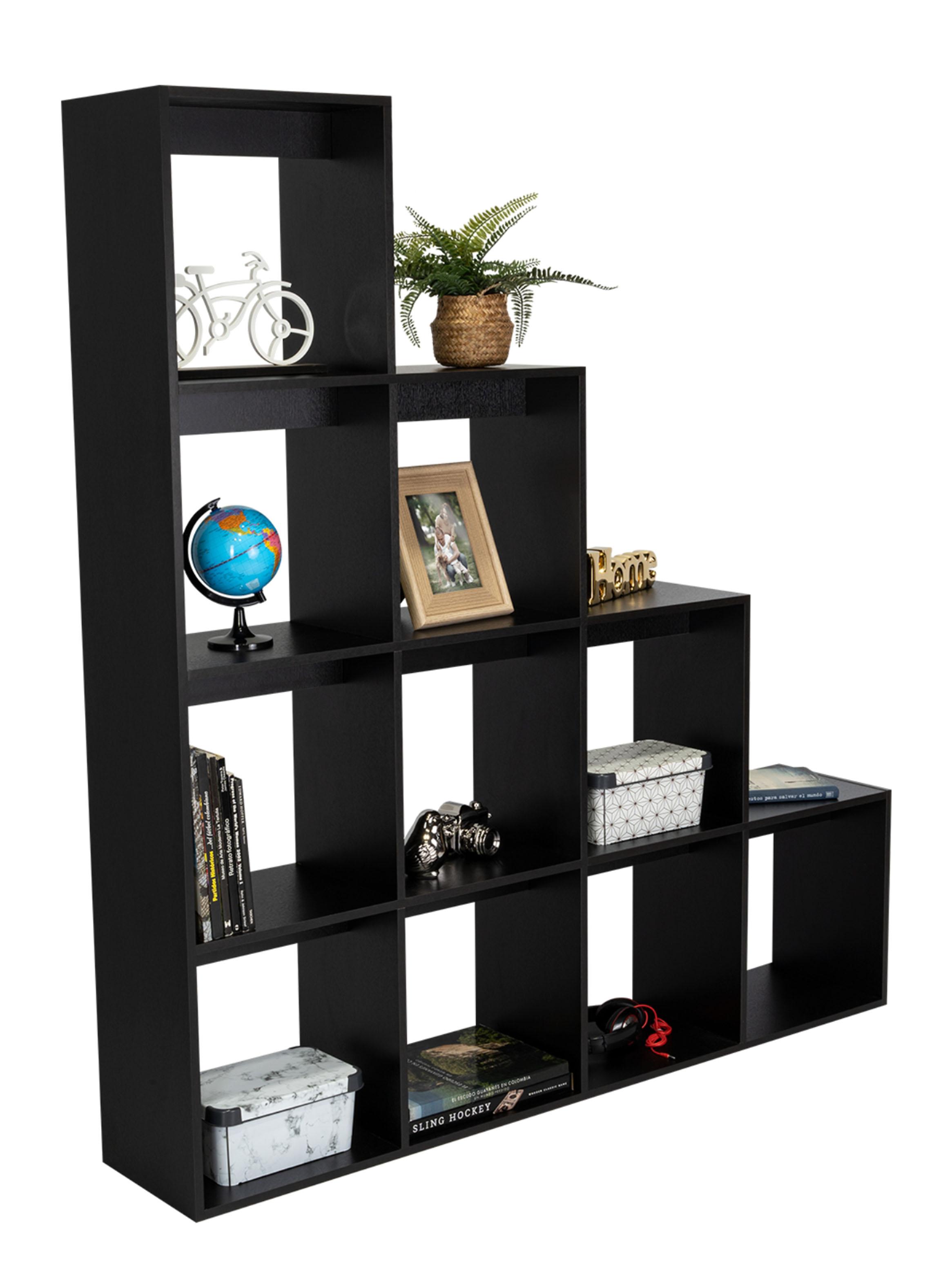 Biblioteca Escalera Beijing Wengue y Blanco-3