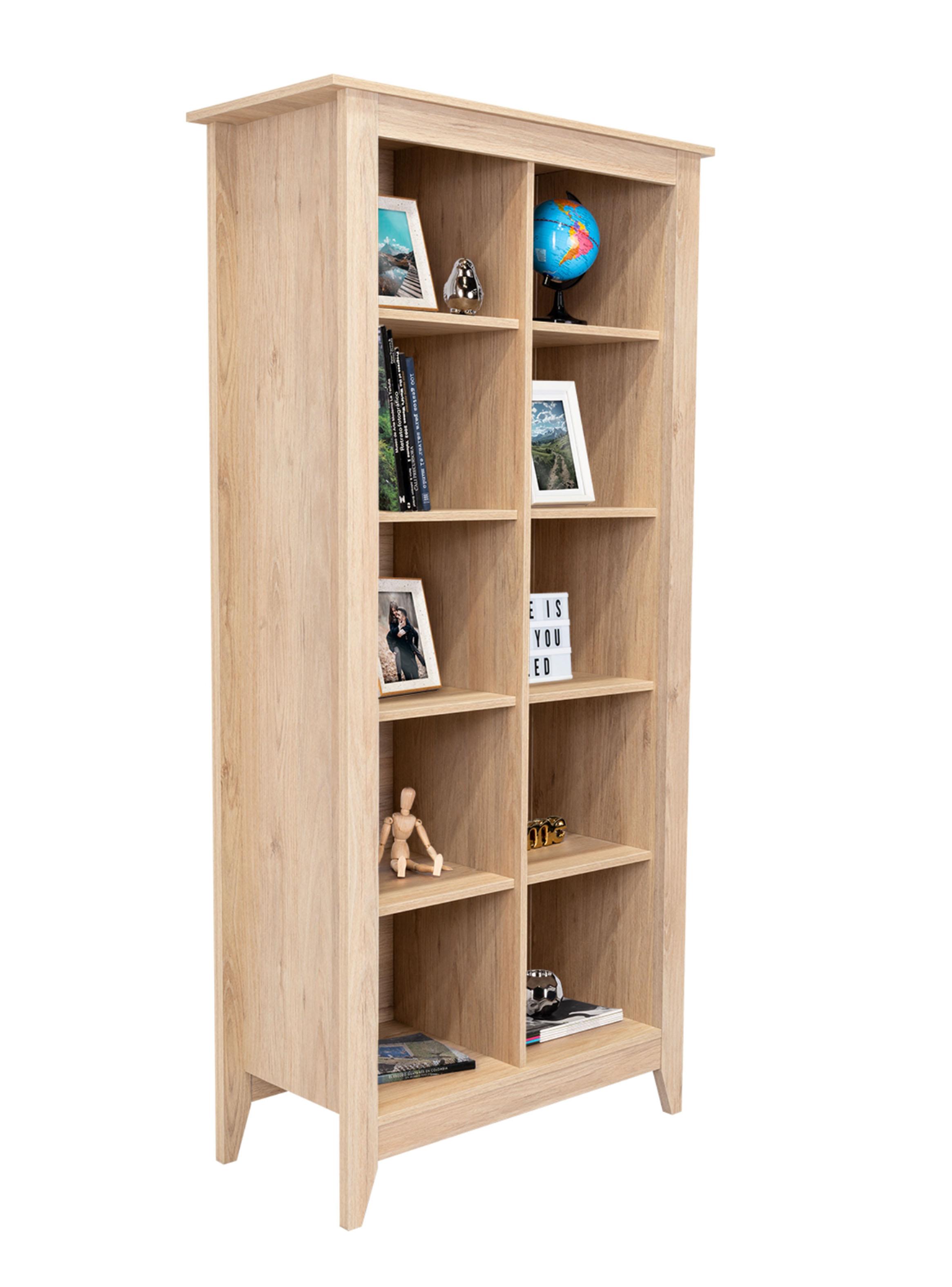 Librero Essential Rovere 180x86.5x40.7 cm-3