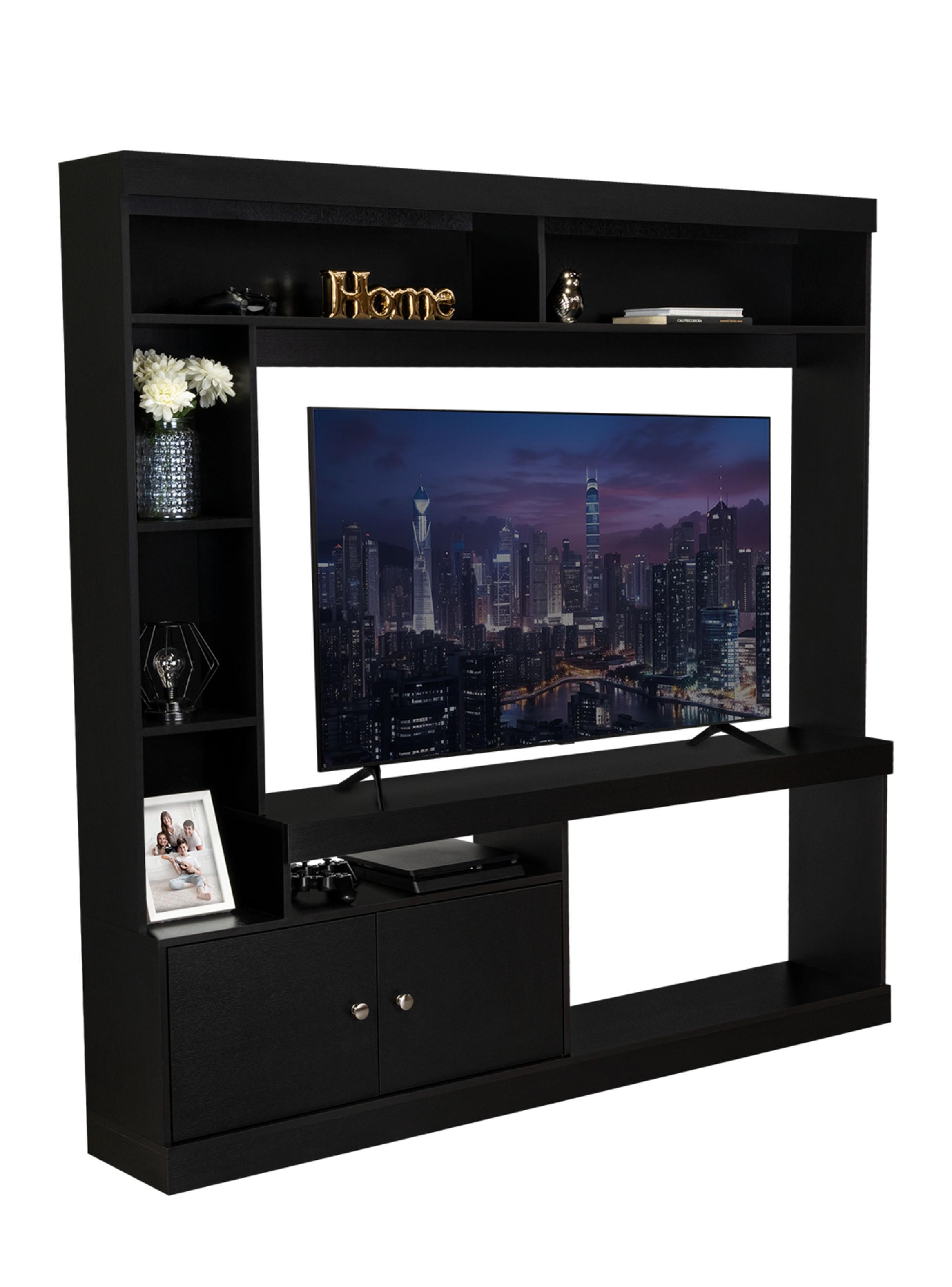 Centro De Entretenimiento TV 55'' Classic Color 2 Puertas Wengue-2