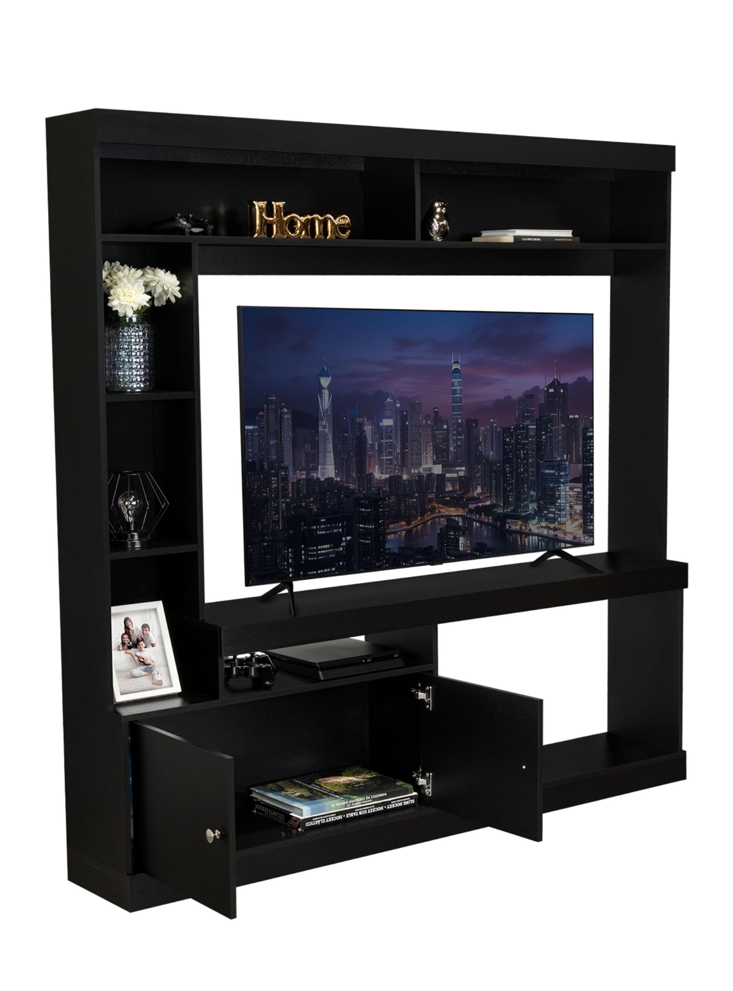 Centro De Entretenimiento TV 55'' Classic Color 2 Puertas Wengue-3