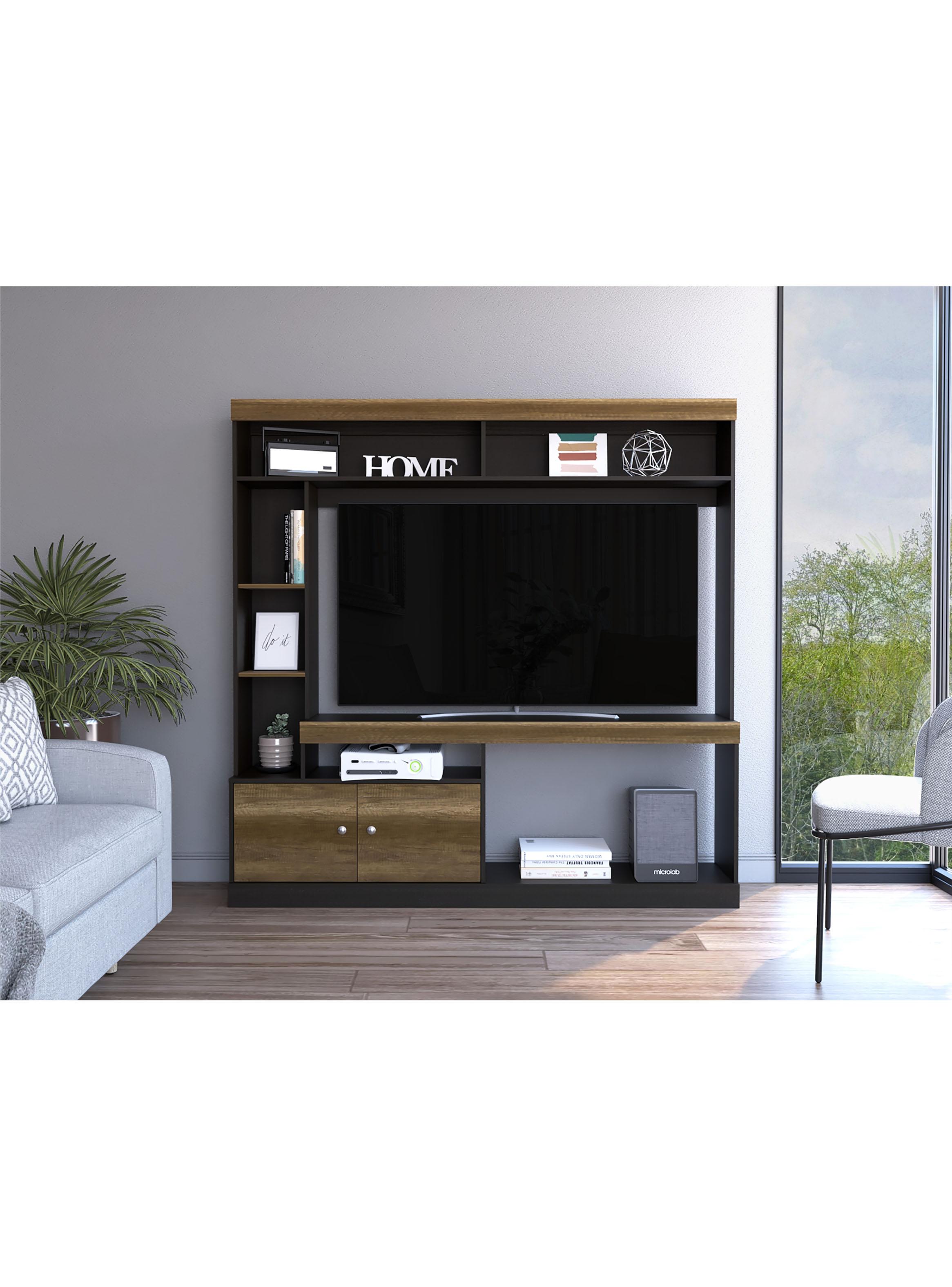 Centro de Entretenimiento TV 55'' Classic Color 2 Puertas Caramelo-5