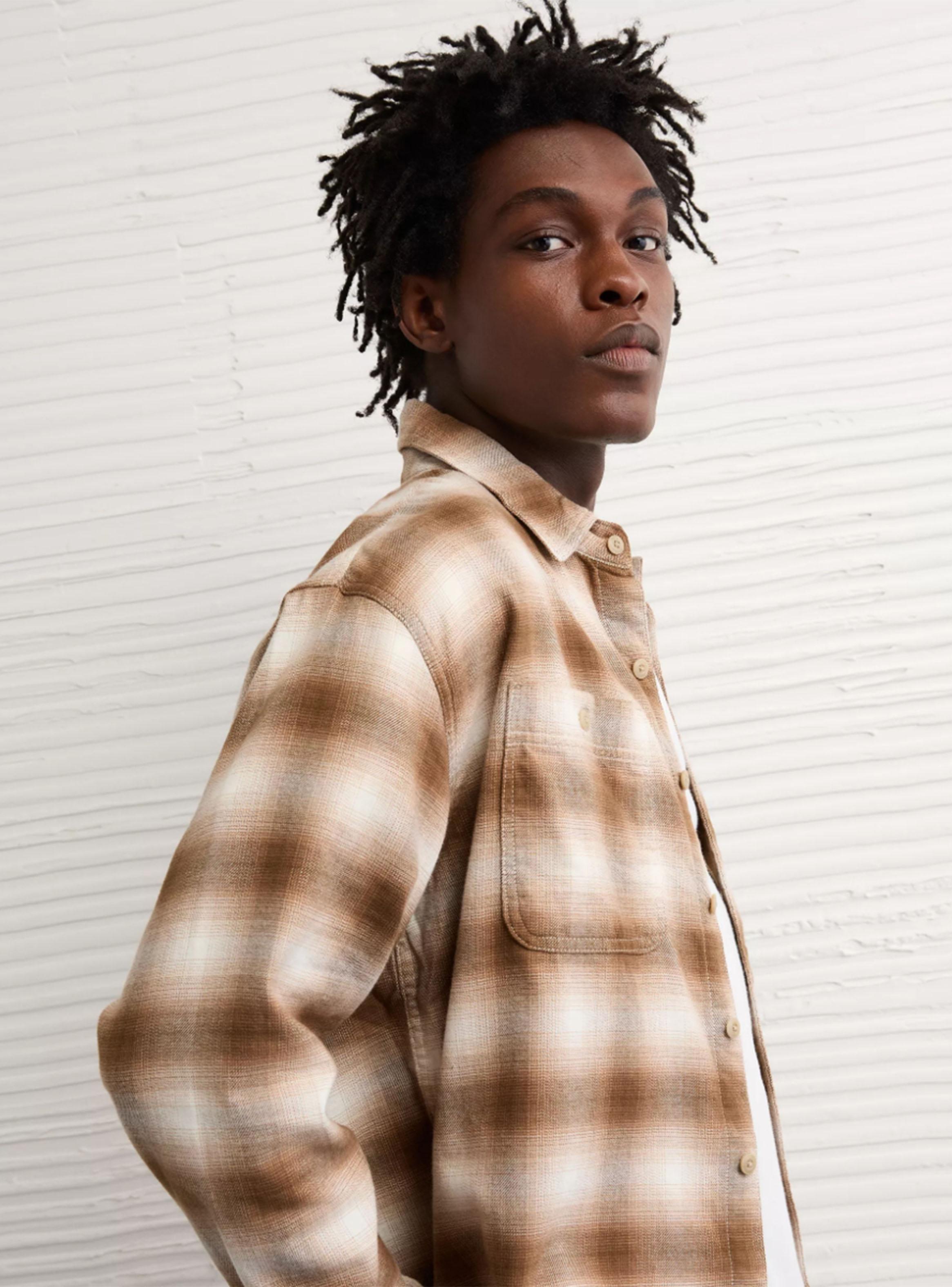 Camisa AE Everyday de Flannel de Fit Relajado-2