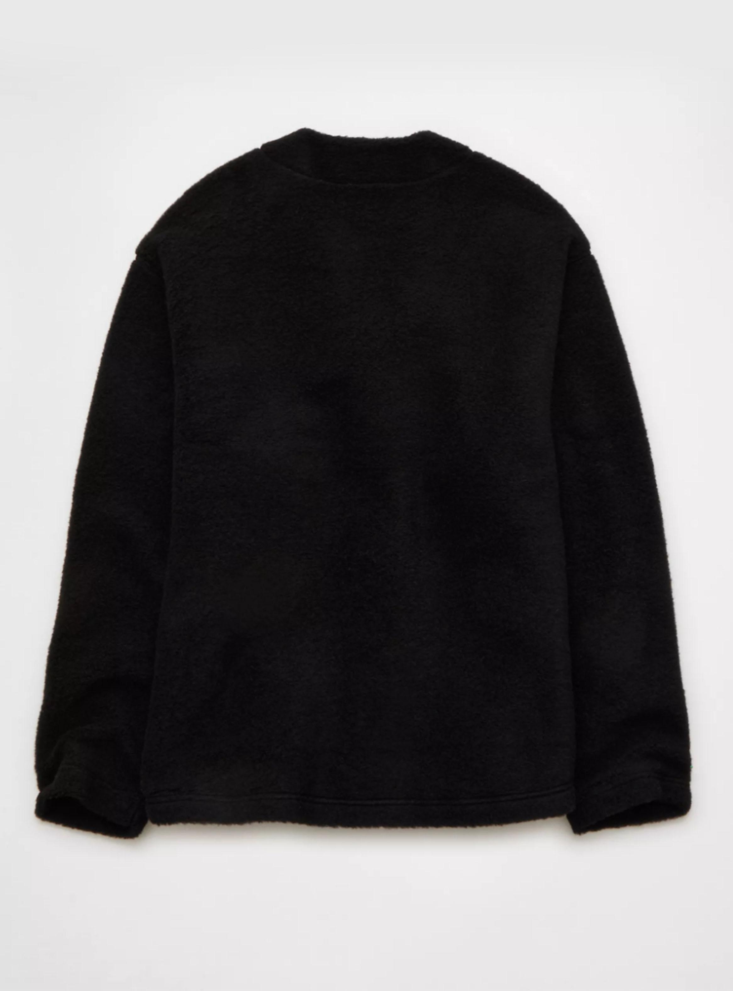 Cárdigan AE de Fleece de Tela de Rizo-3