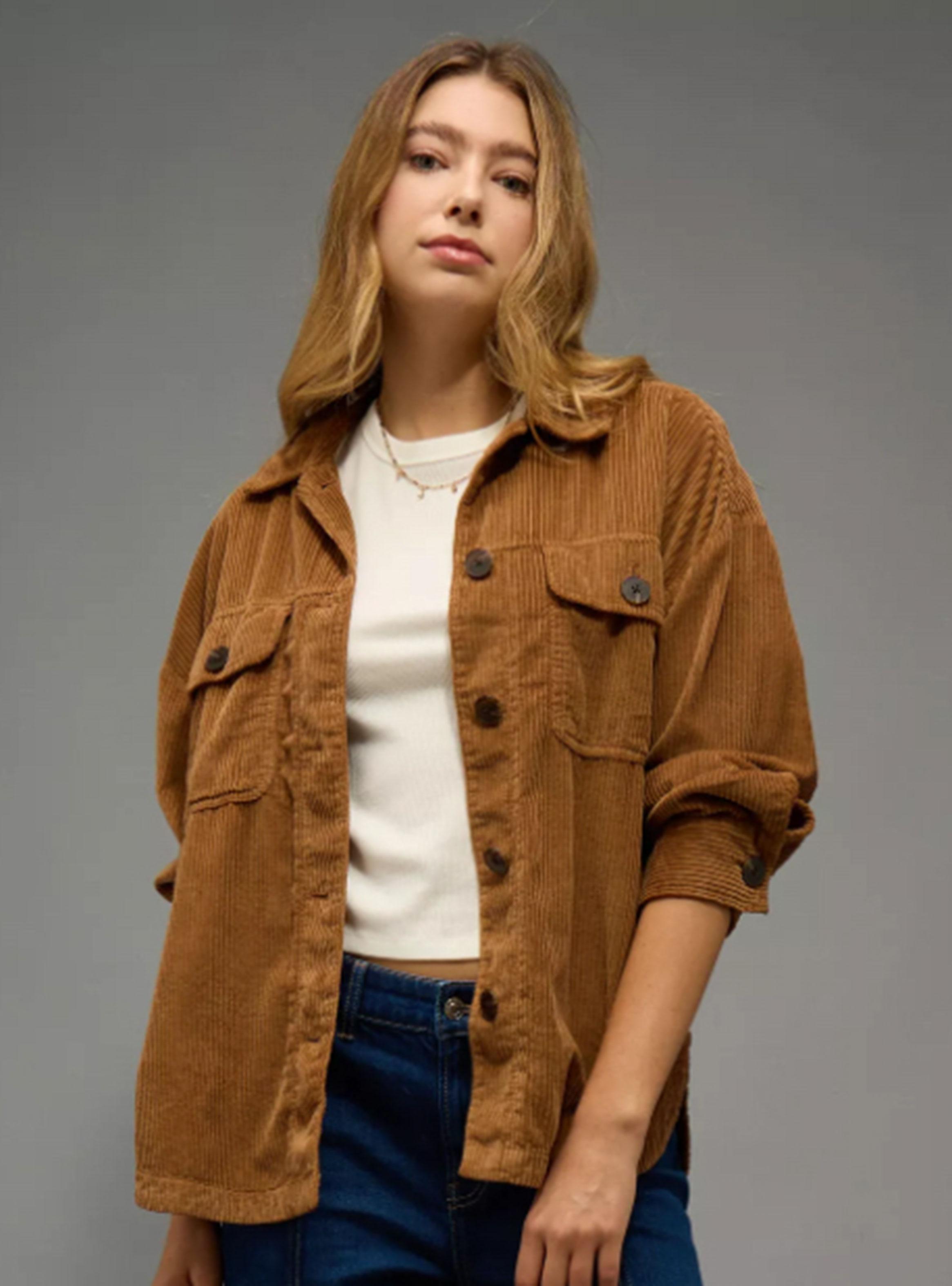 Chaqueta Ae de Cotelé Tipo Overshirt-0