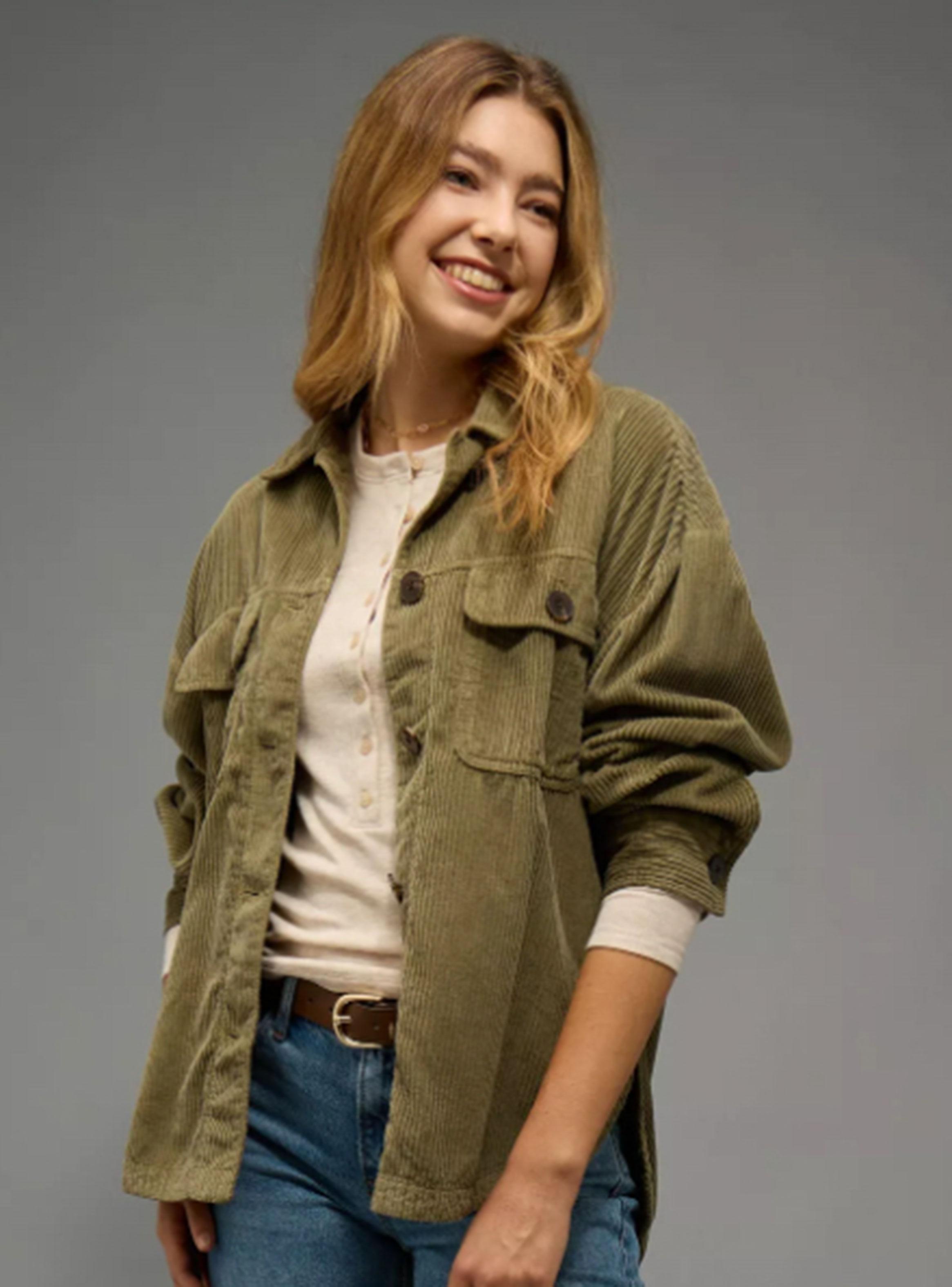 Chaqueta Ae de Cotelé Tipo Overshirt-0