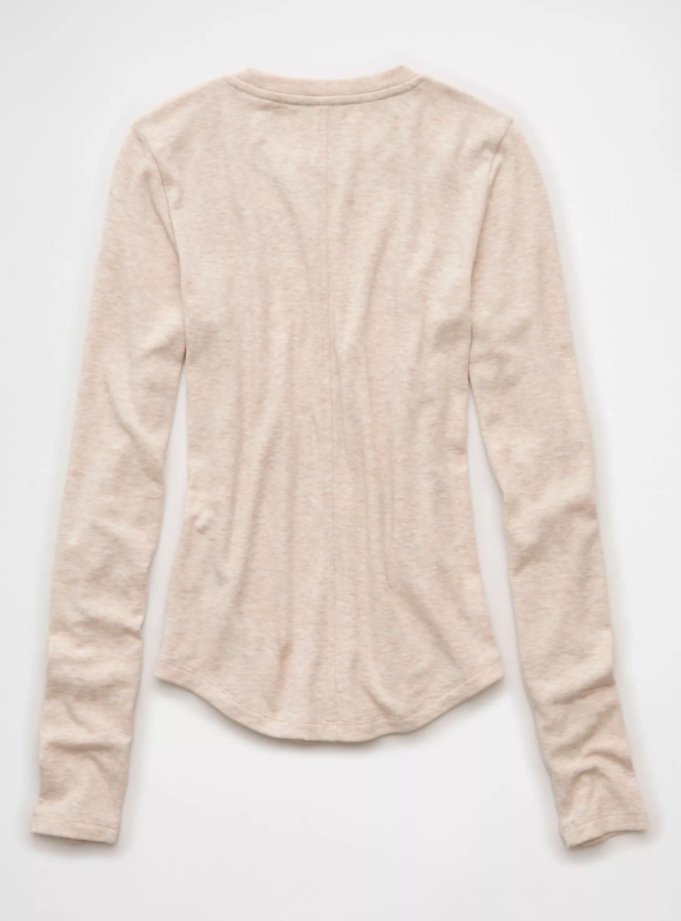 Polera Ae Manga Larga con Cuello Redondo Crew Neckline-4
