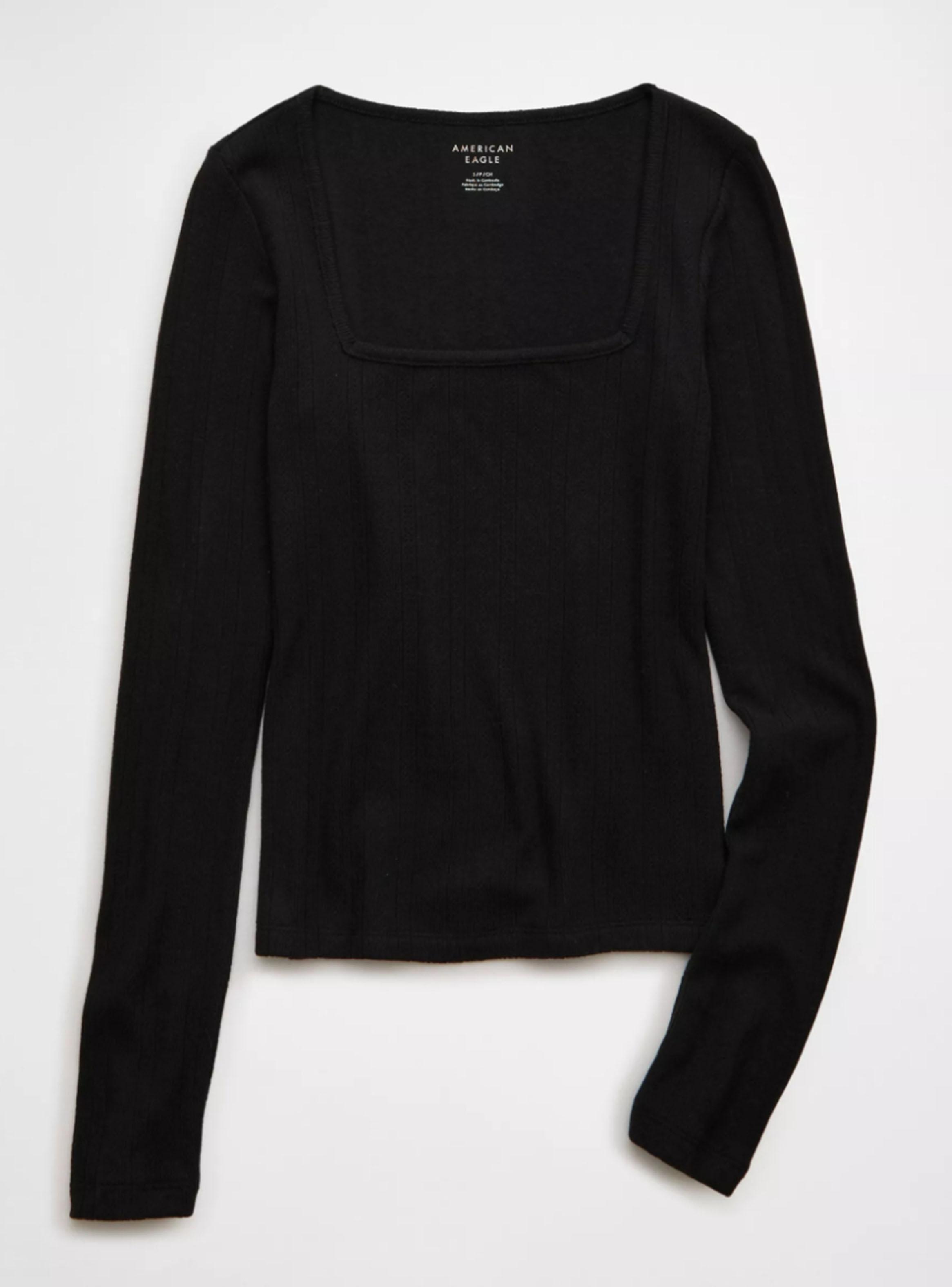 Polera AE Manga Larga con Cuello Cuadrado-3