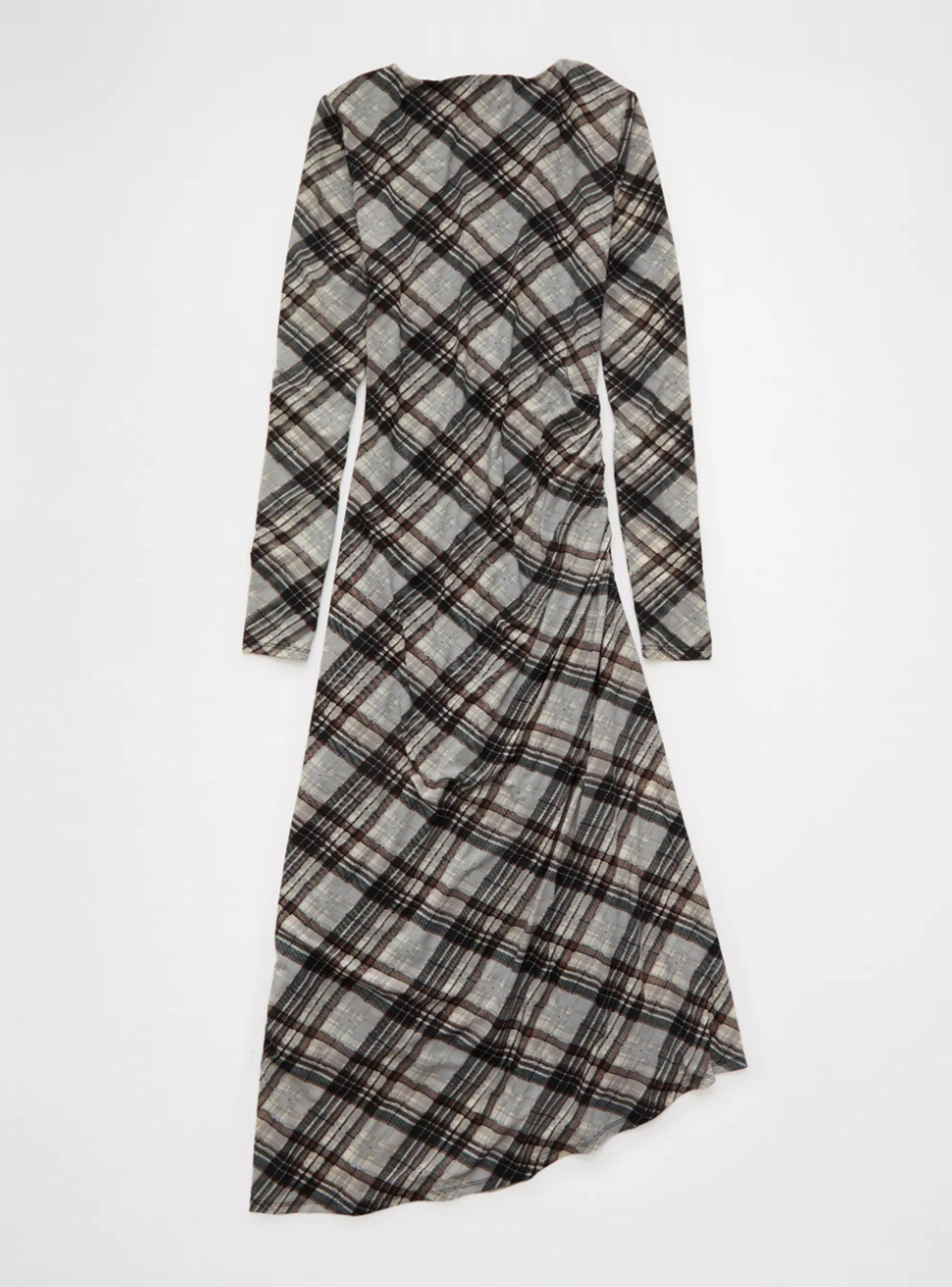 Vestido Ae Midi con Dobladillo Asimétrico-4