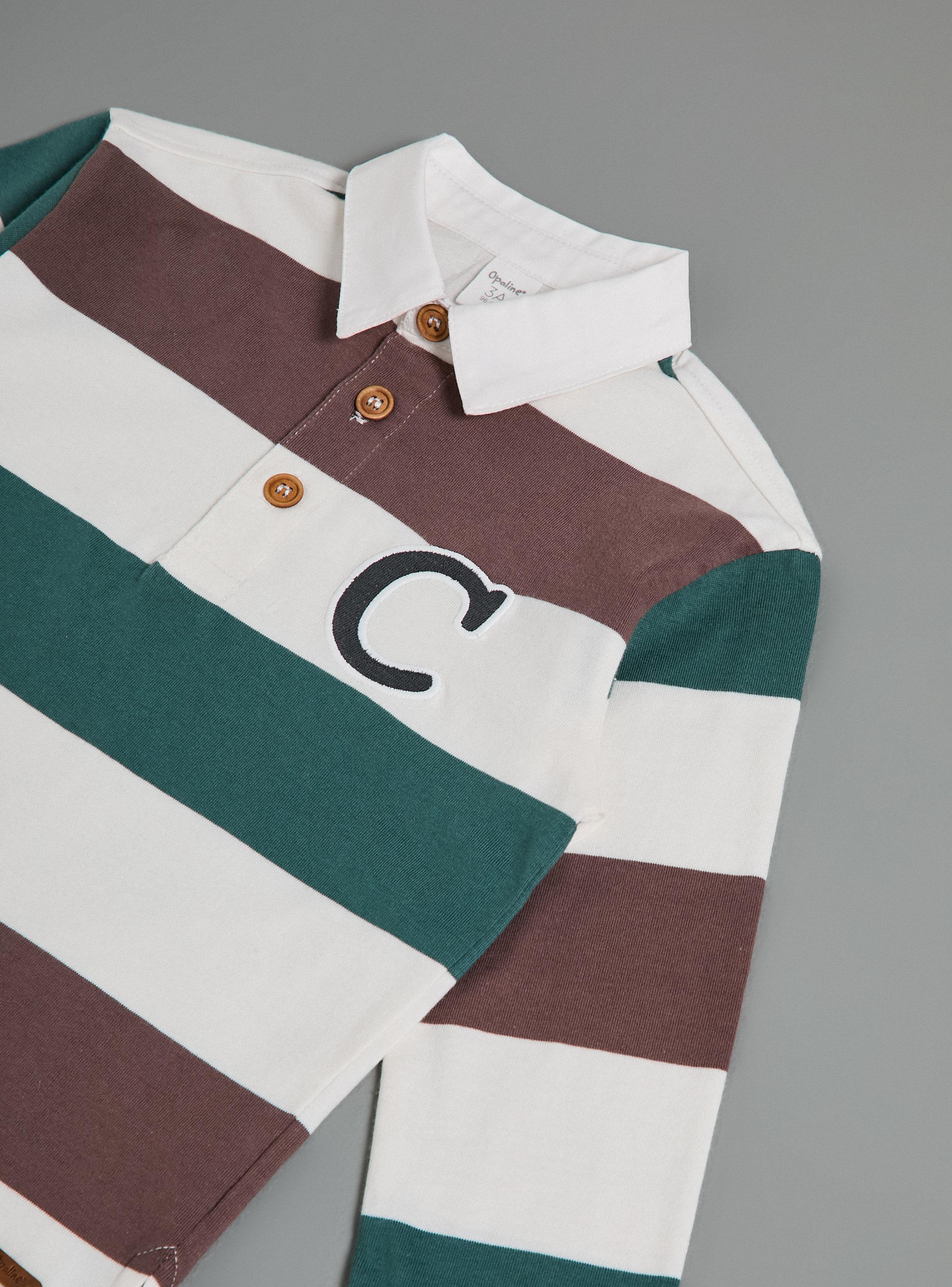 Polera Estilo Varsity con Letra en Pecho-3