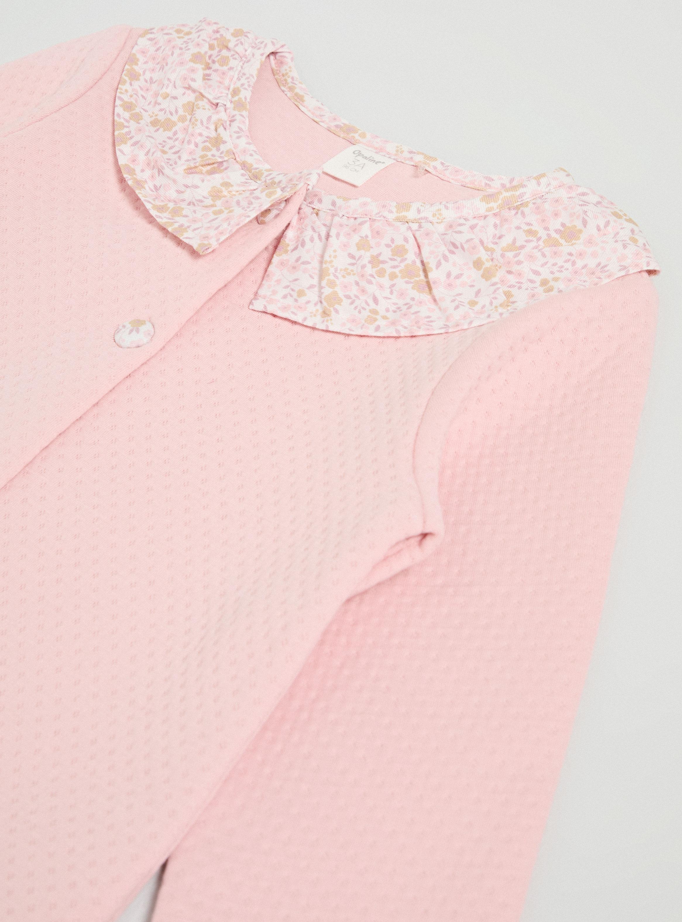 Polerón Quilteador con Cuello Estampado Floral-3