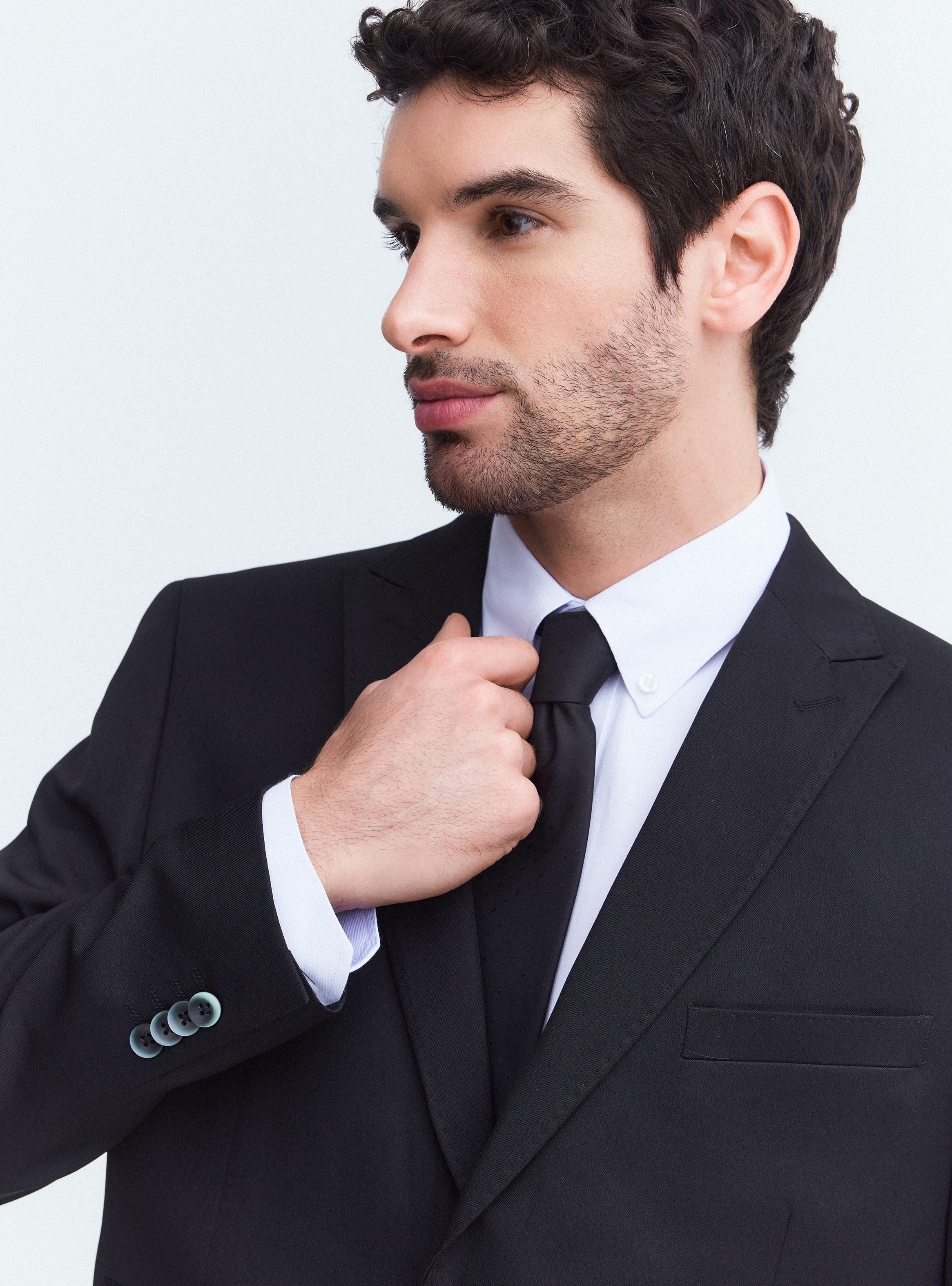 Traje de Vestir Recto Liso Slim Fit-2