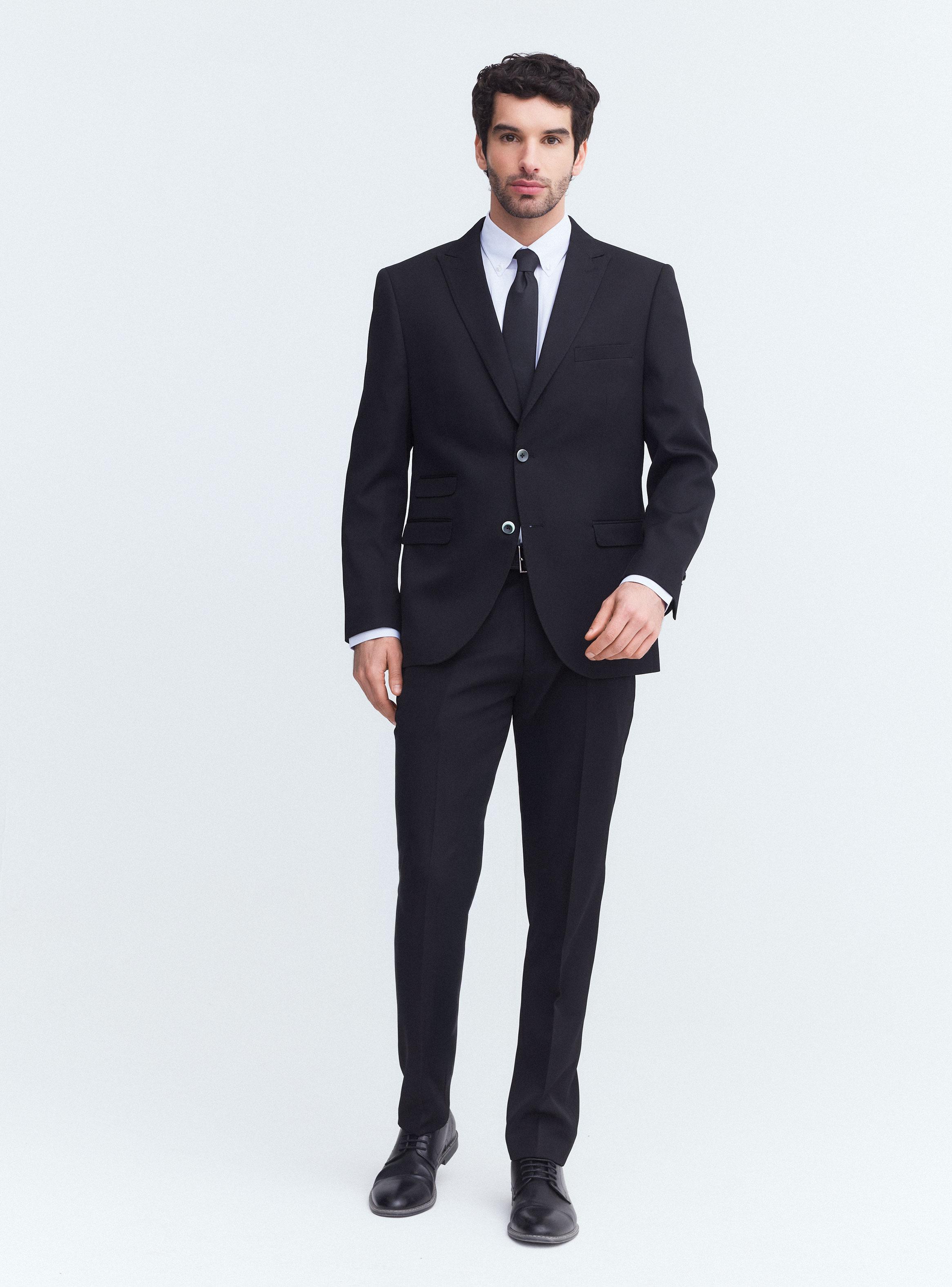 Traje de Vestir Recto Liso Slim Fit-4