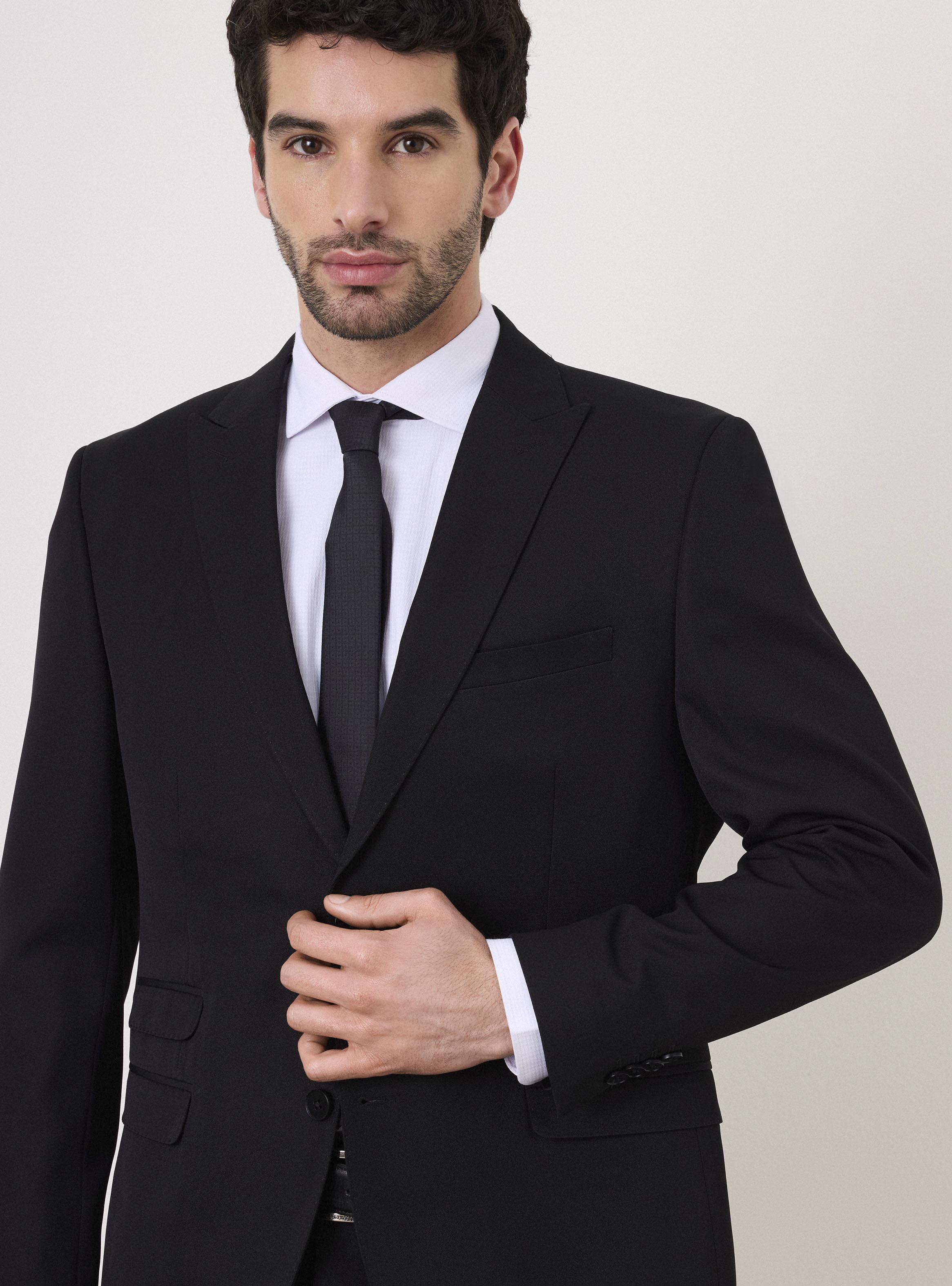 Traje Recto Liso Slim Fit Vuelta Cruzado-2