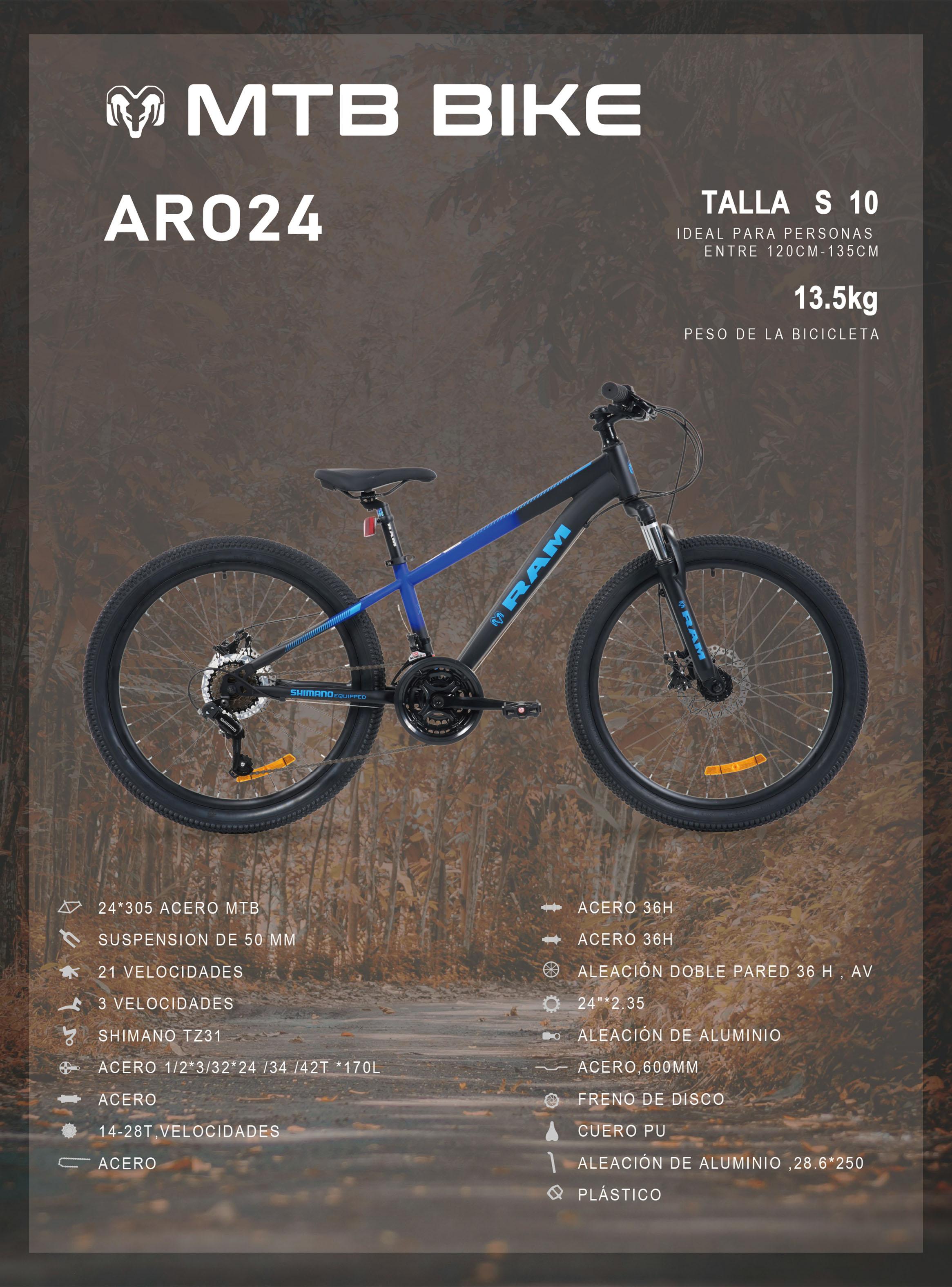 Bicicleta de Niños MTB Ram Kids Aro 24'' Niño-5