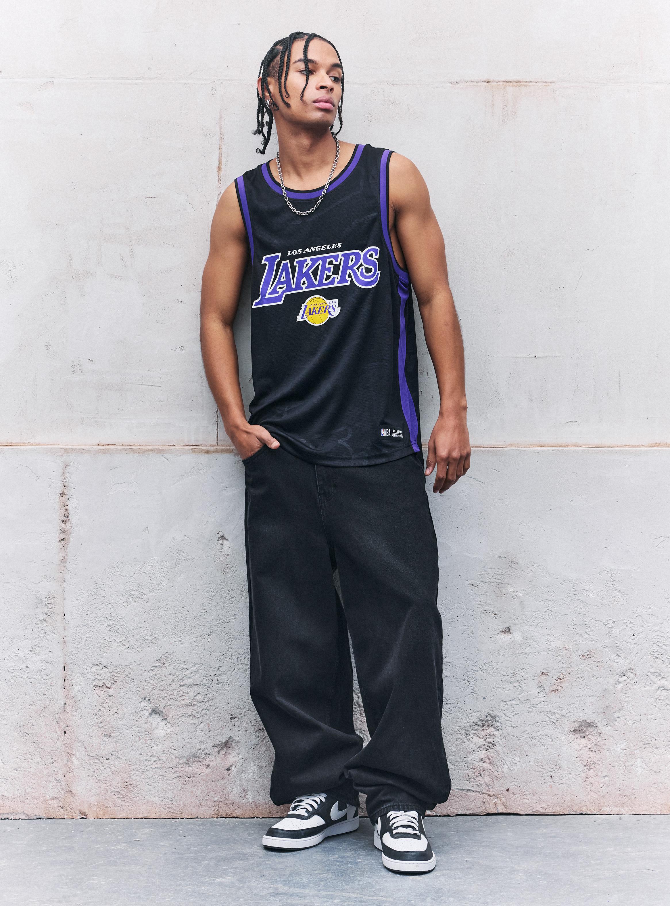 Polera sin Manga Overtag Lakers-4