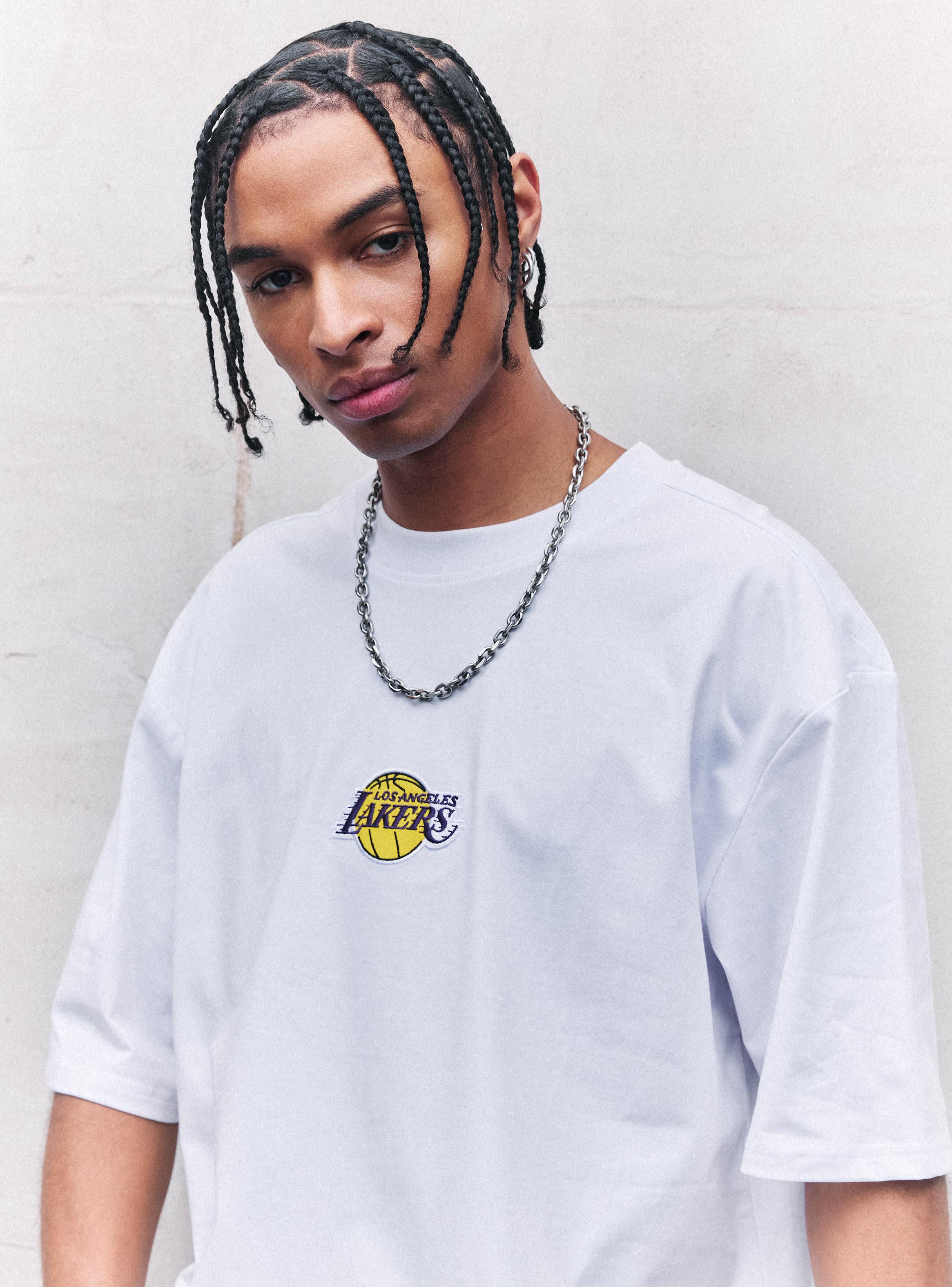 Polera Manga Print Logo Big-2