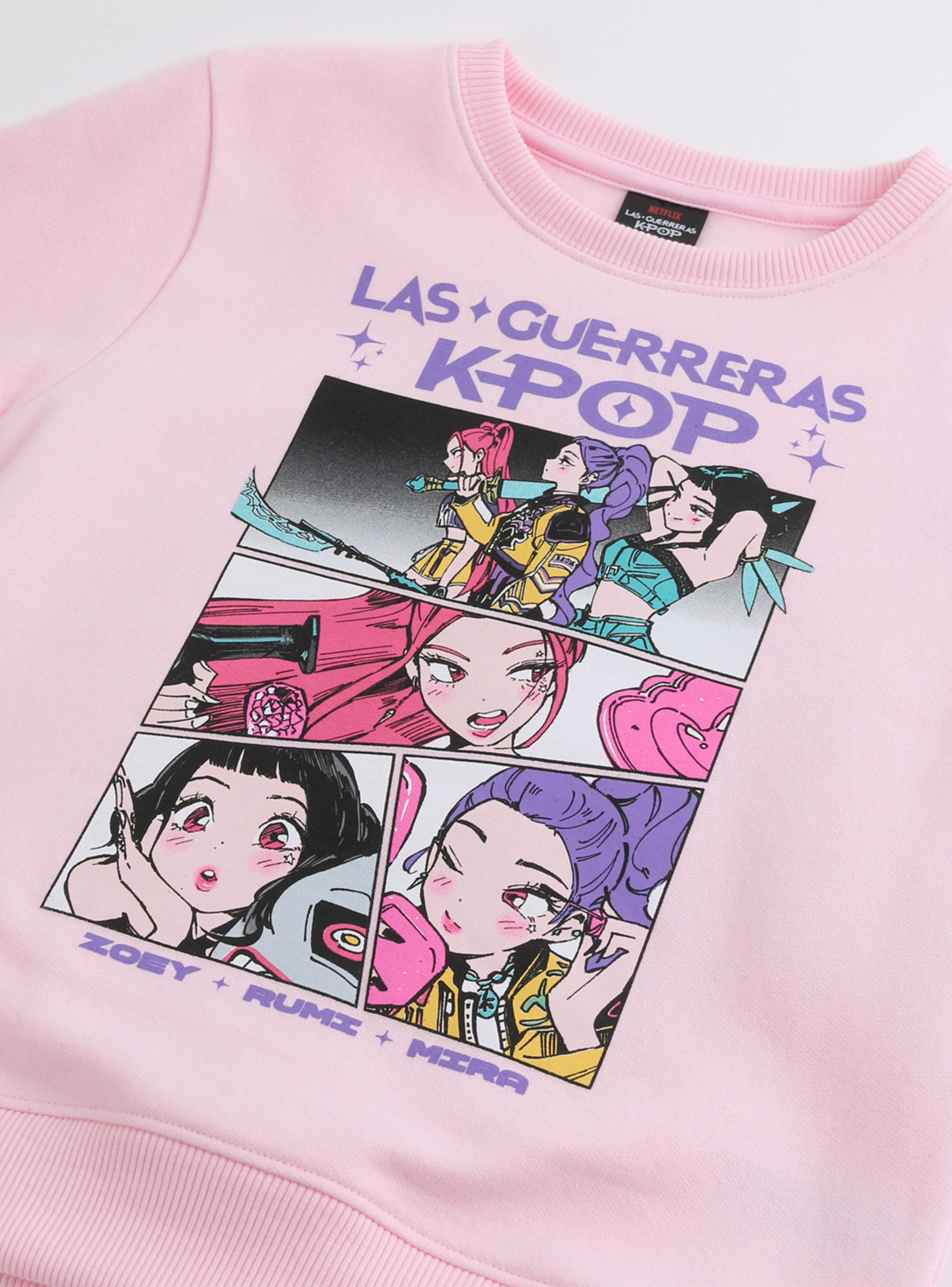 Polerón Cerrado Guerreras Kpop Cómic-2