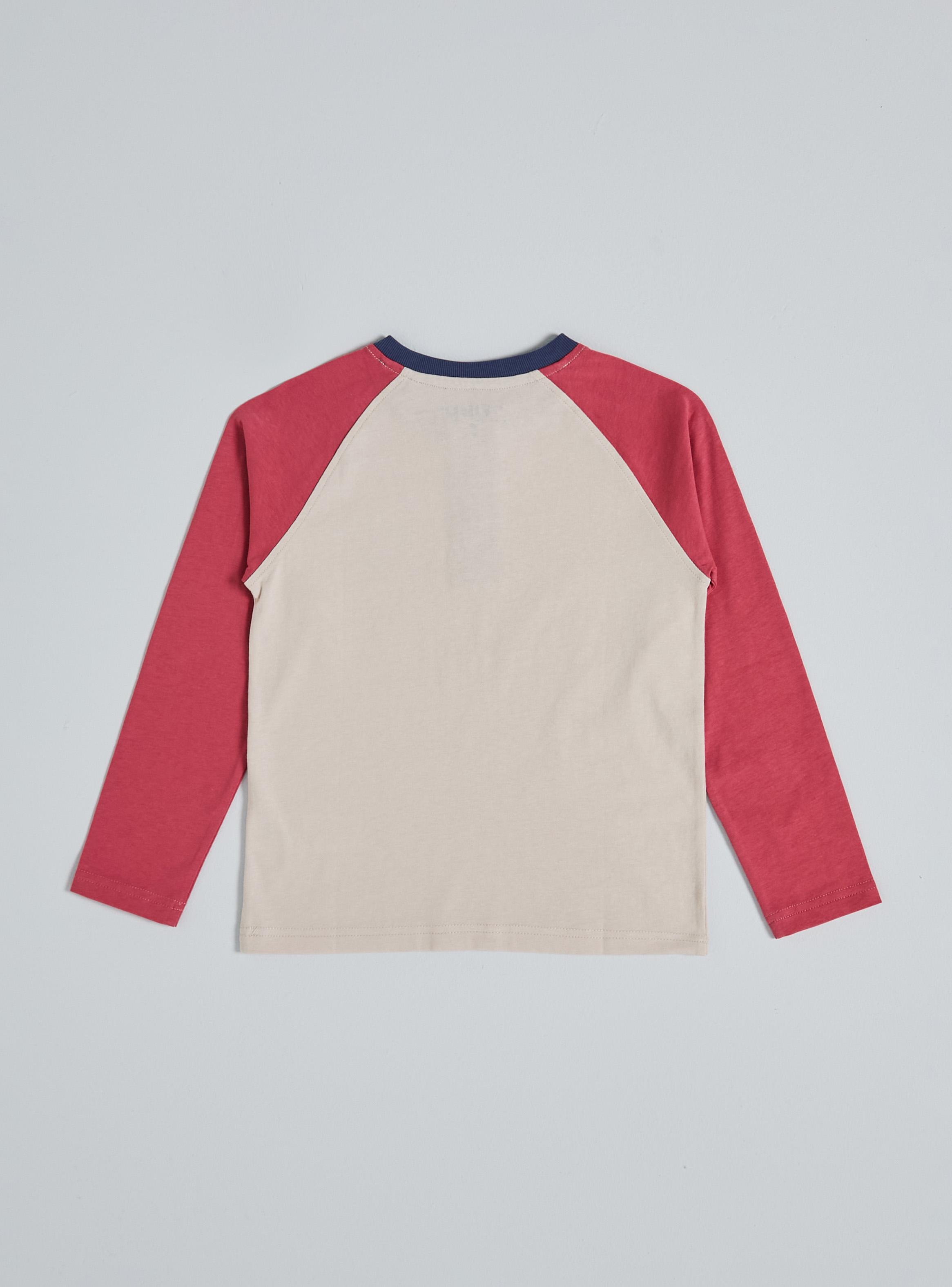 Polera Manga Color Pequeño Estampado-2
