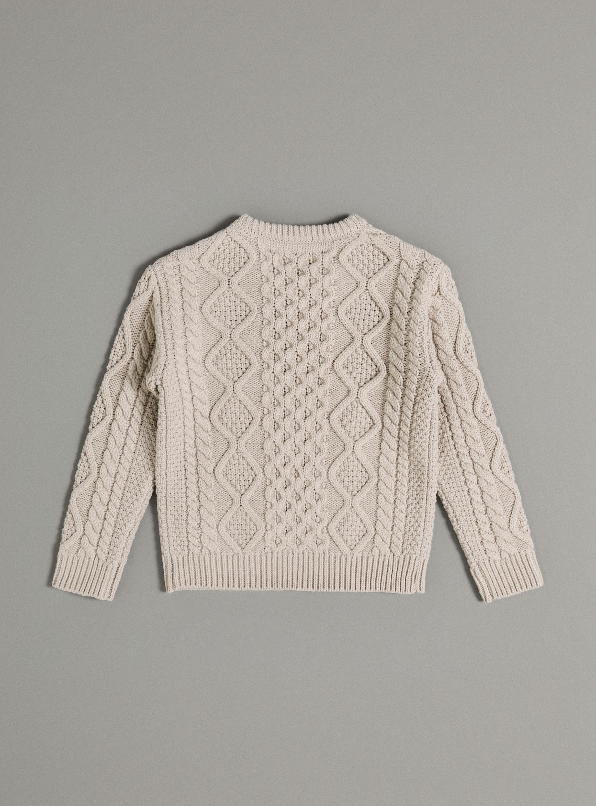 Sweater Diseño Tejido Trenzas Niño-2
