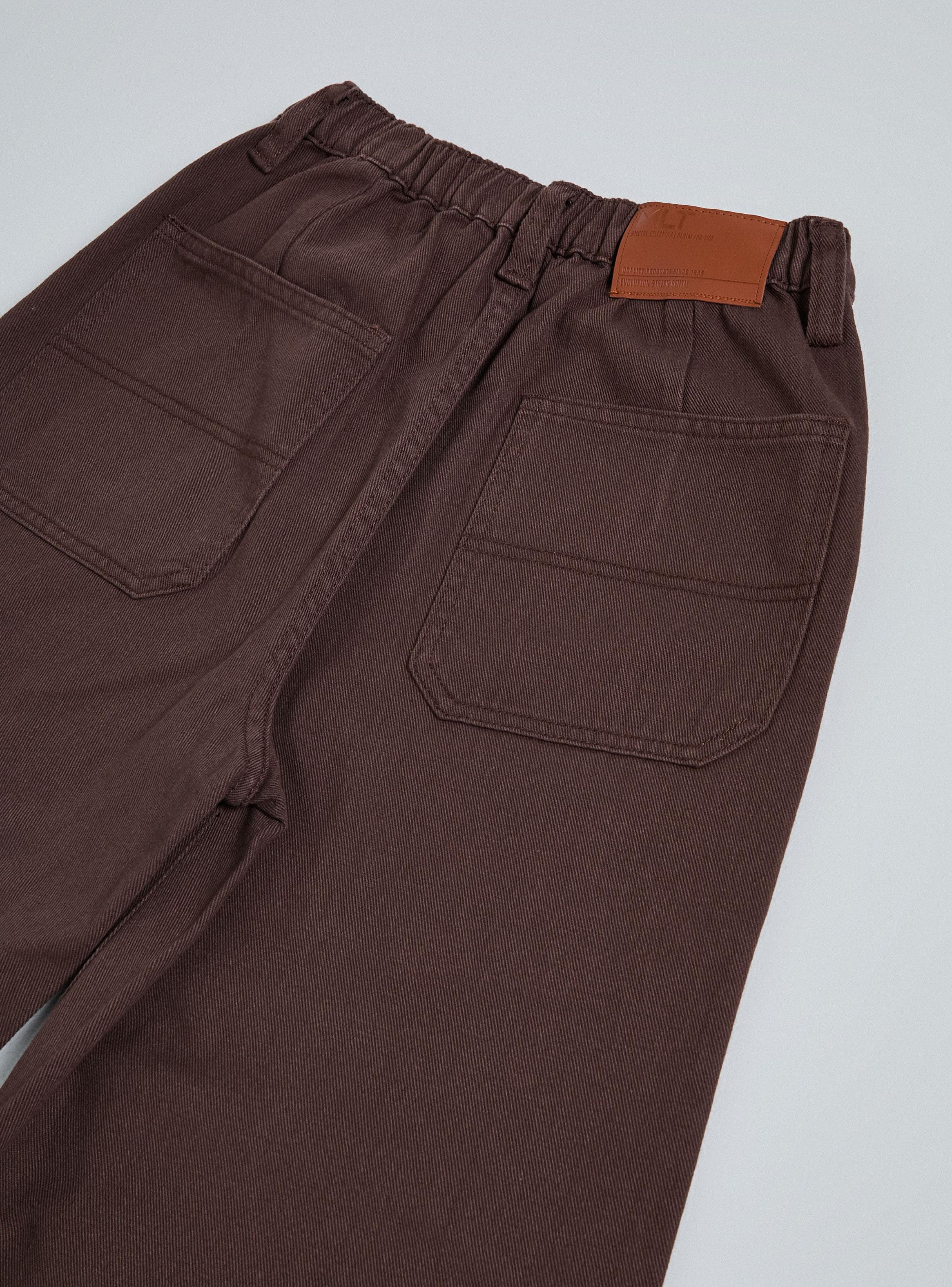 Pantalón Color Bolsillos Marcados Niño-2