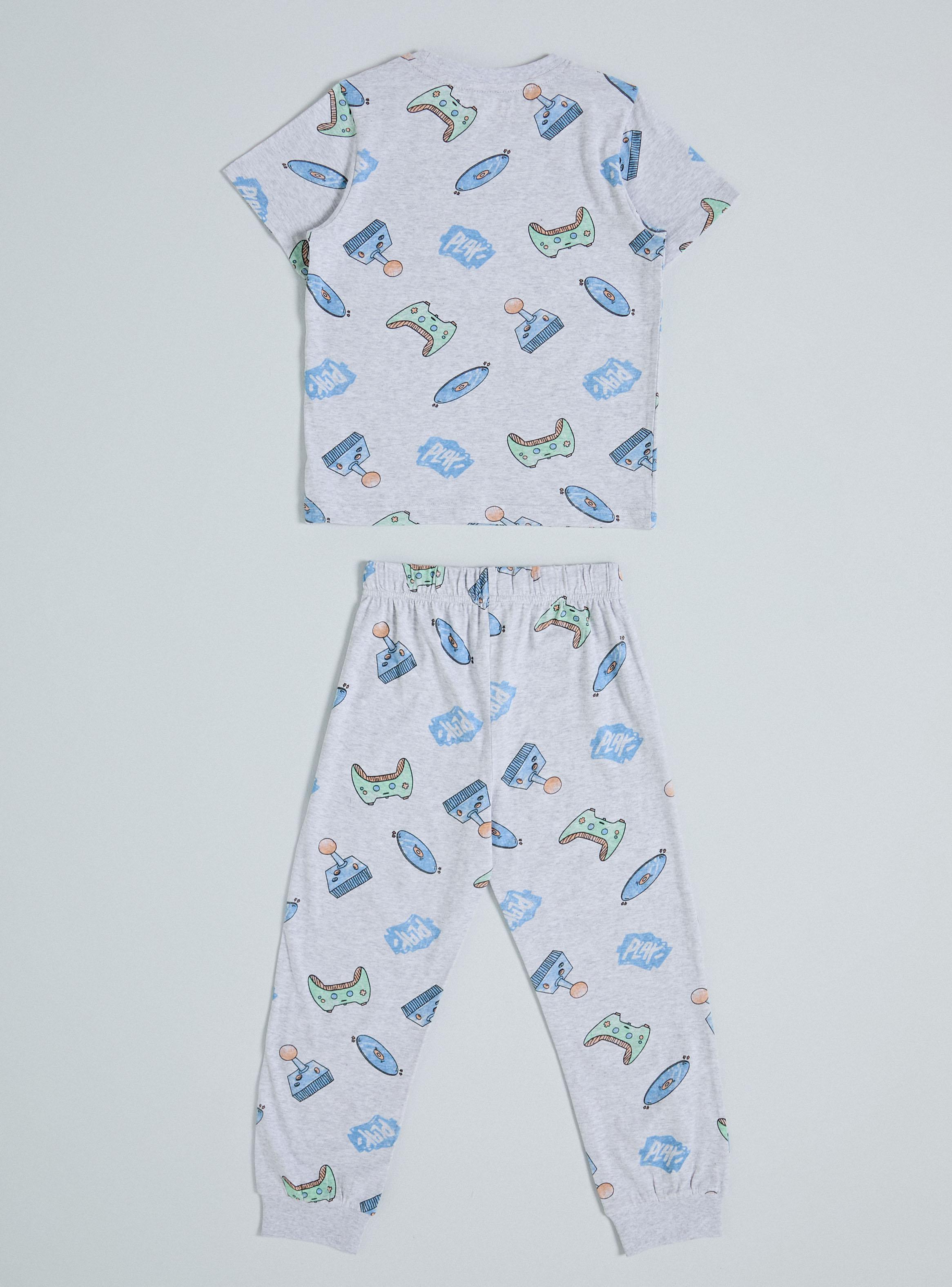 Pijama Manga Corta con Estampado Videojuegos-2