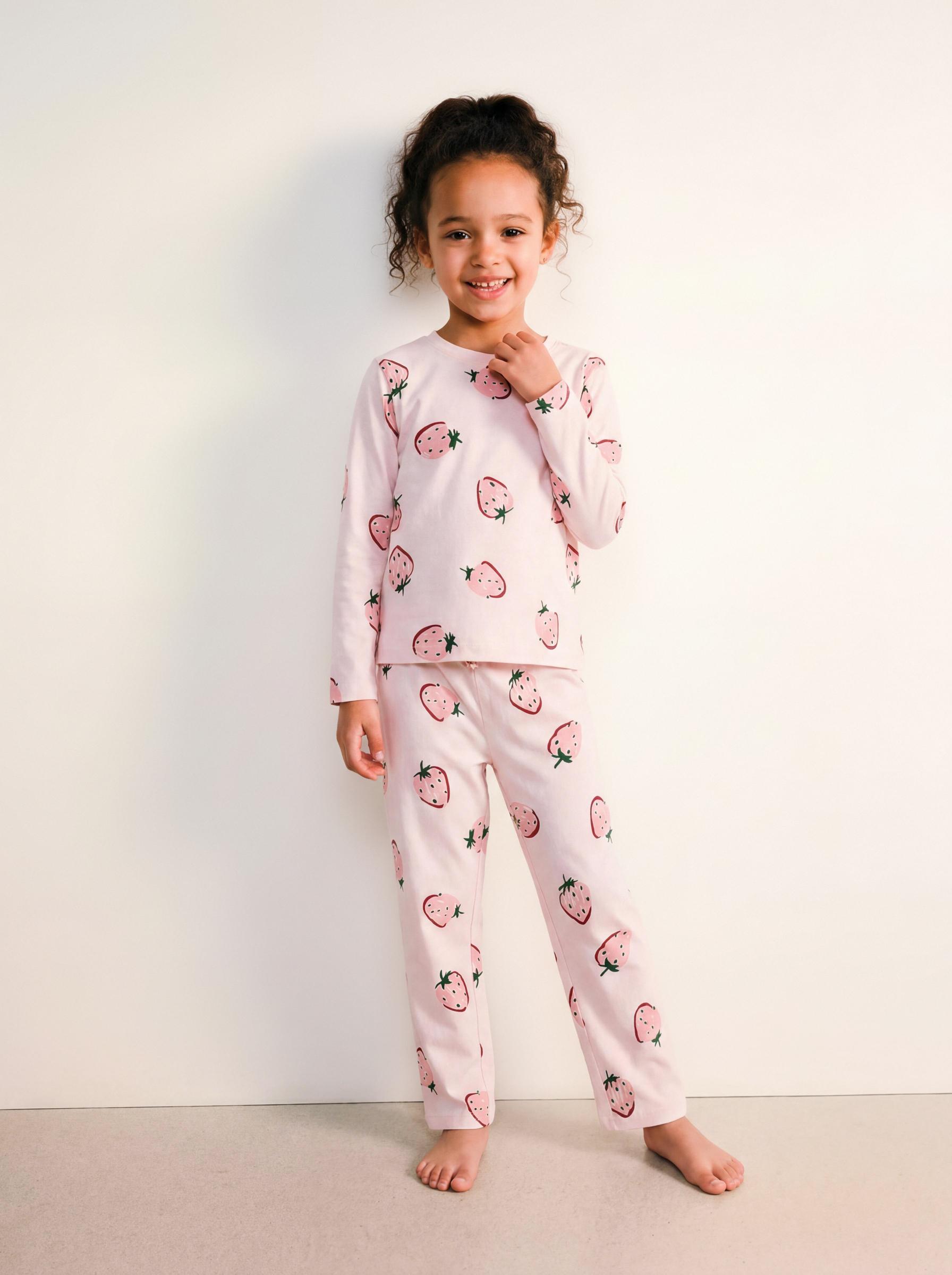 Pijama Manga Larga con Estampado Jersey Niña-0