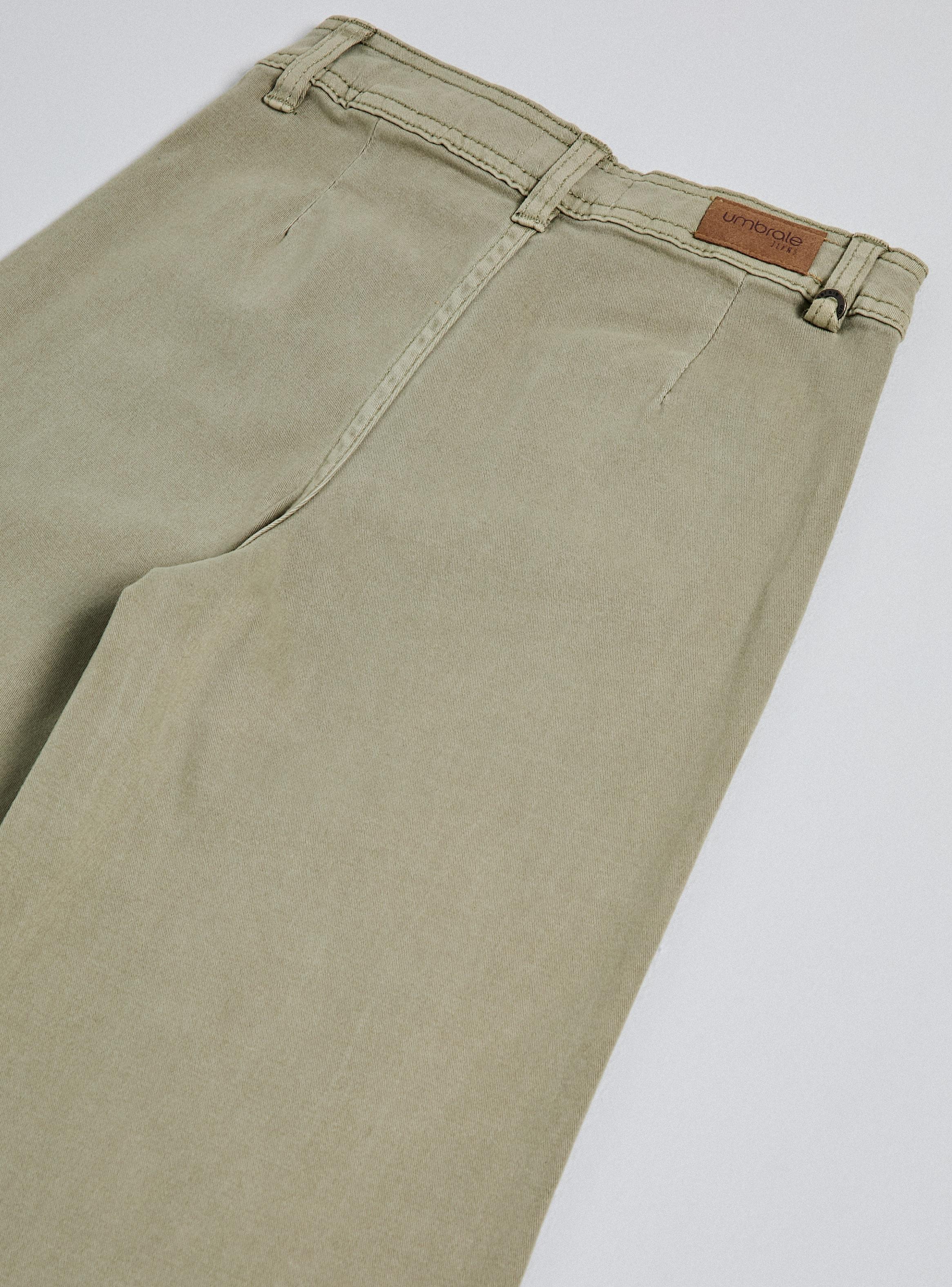Pantalón Wide Leg con Teñido en Prenda y Bolsillos Bordados-2