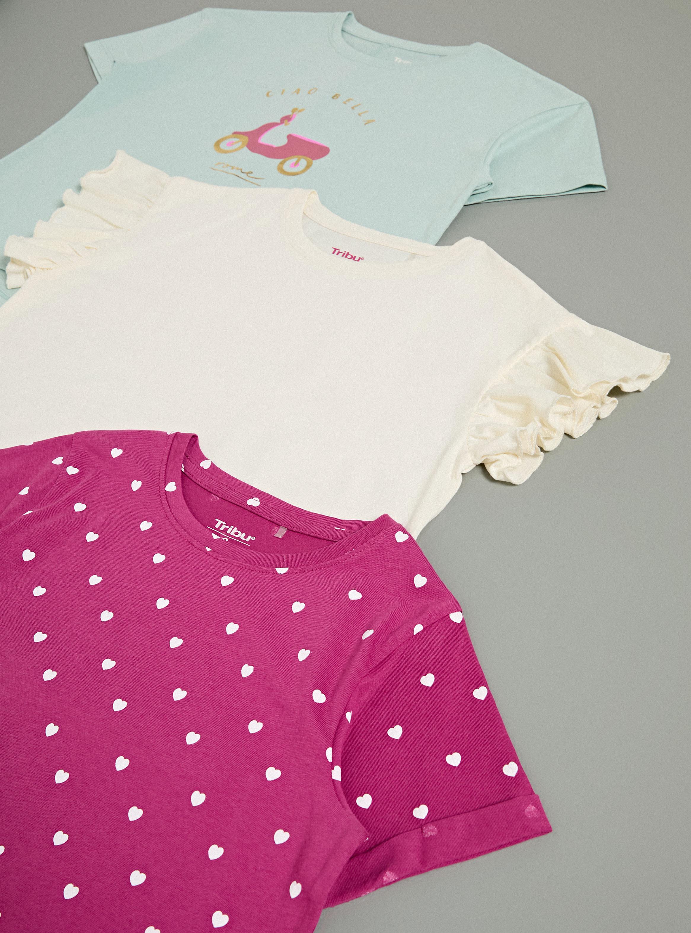 Polera Pack de 3 Diseños Distintos Niña-2