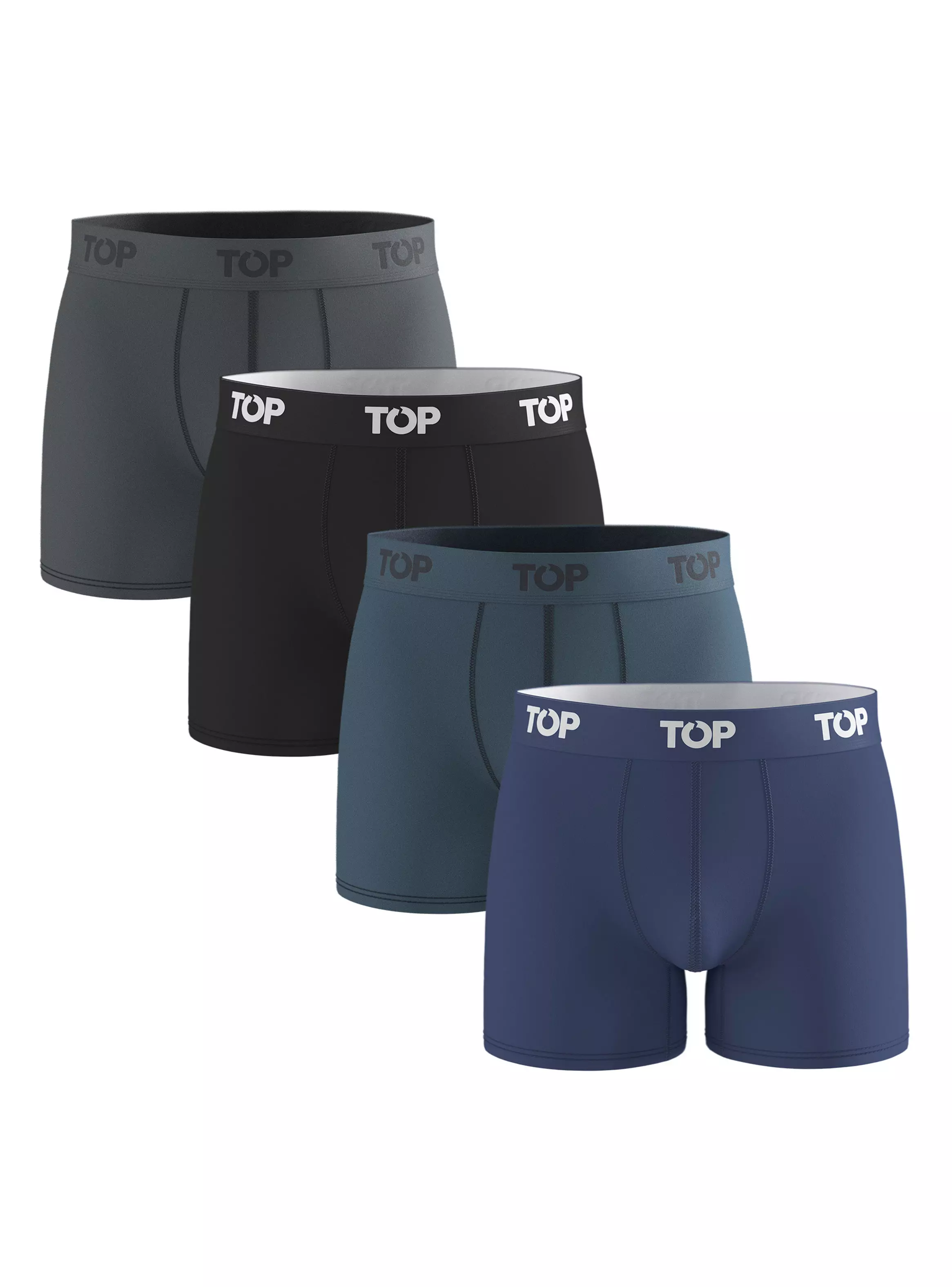 Boxer Liso Color 4 piezas-0