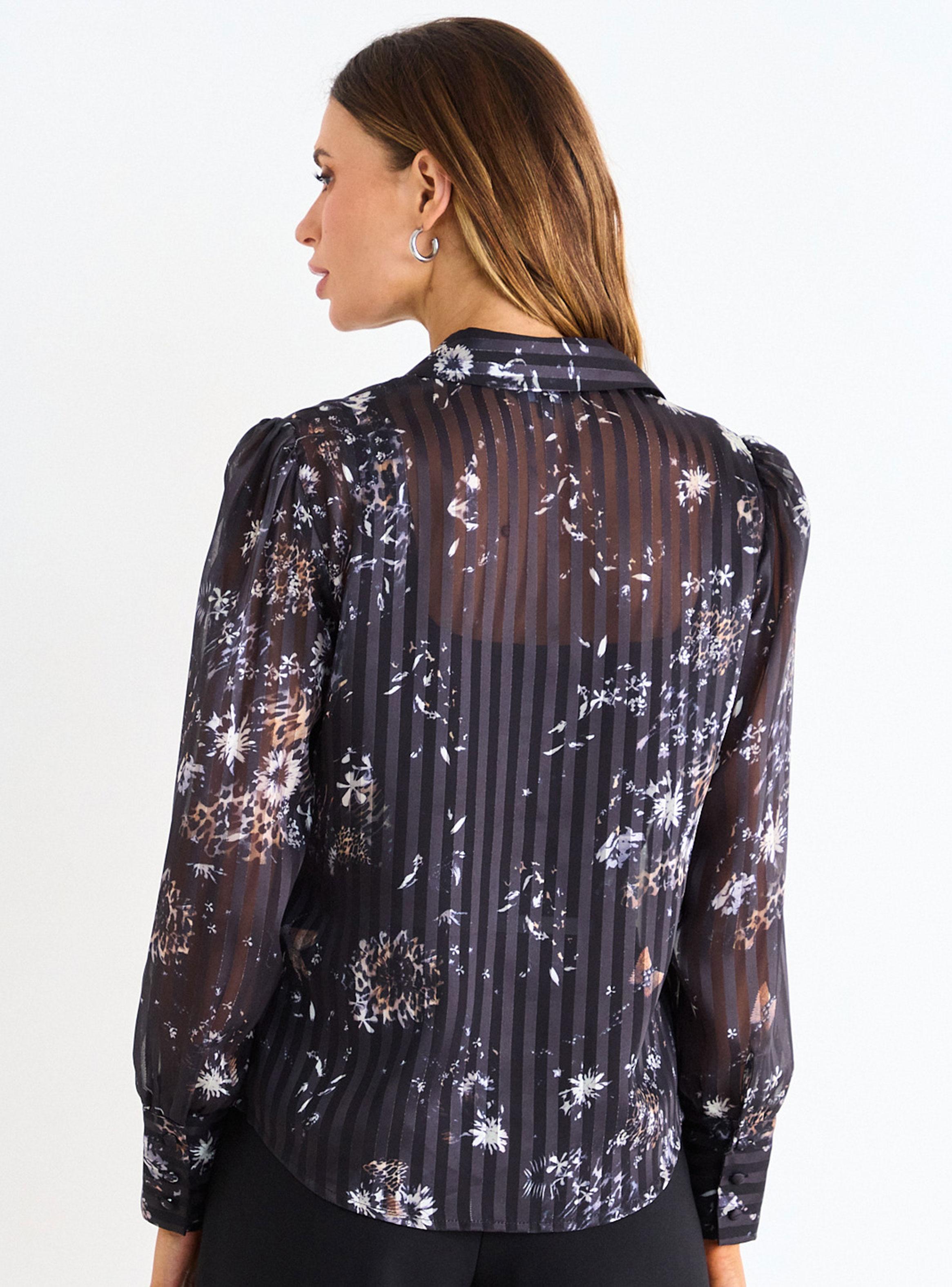 Blusa Camisera Fantasía Botones-1