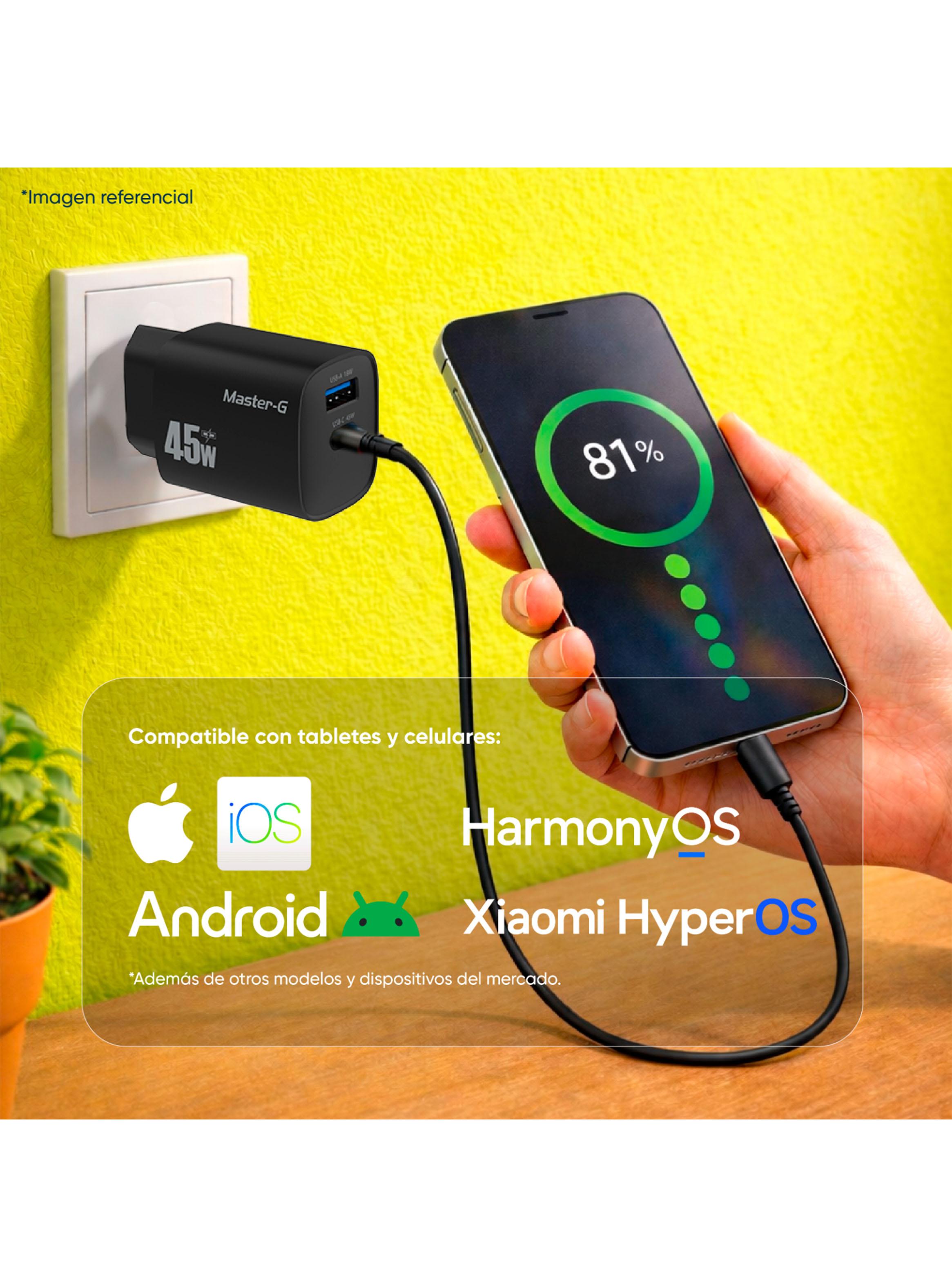Cargador Carga Rápida 45W MGCHARGER45-4