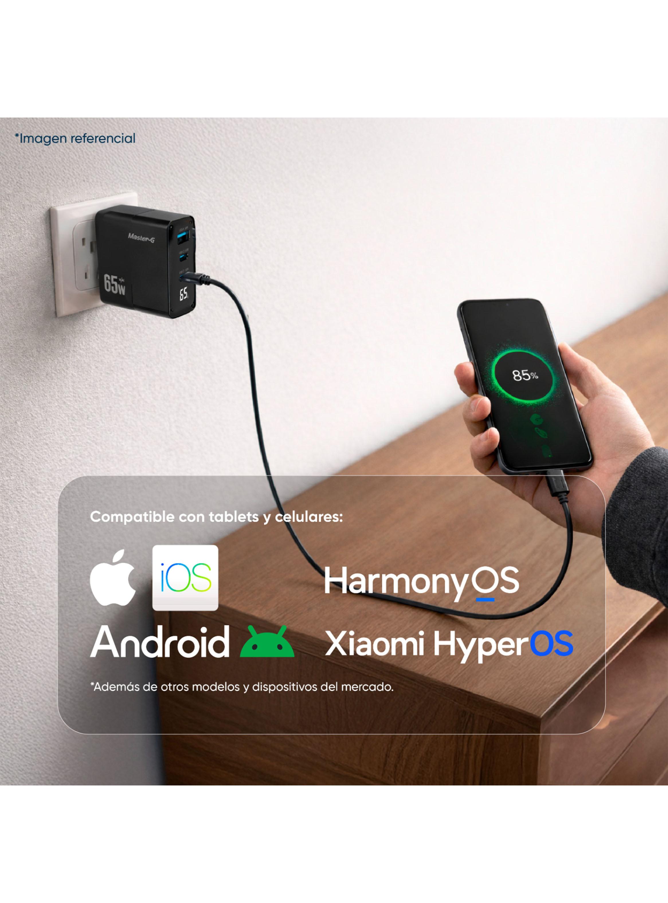 Cargador Carga Rápida 65W Negro-2